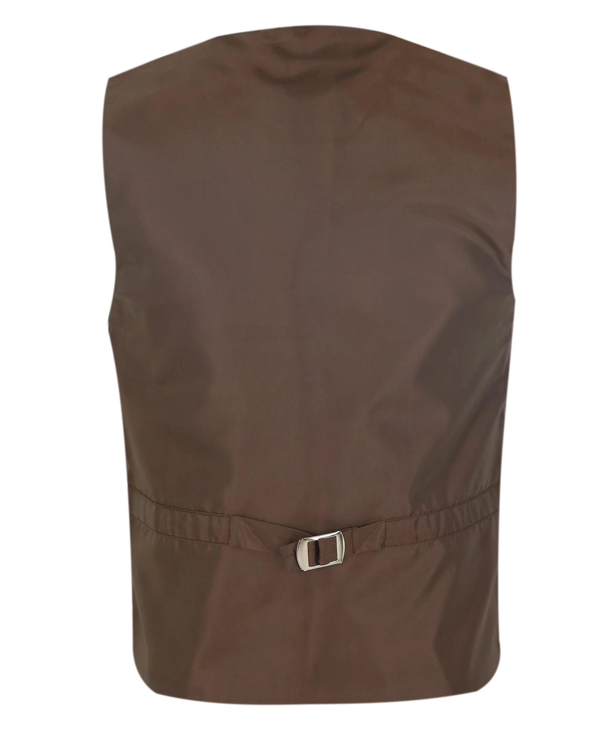 Boys Herringbone Tweed Waistcoat Suit Set - Light Brown - Image 7