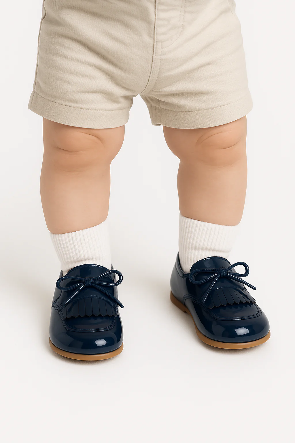 Baby Boys Pre- walker Patent Loafer - ADAM - Navy Blue - Image 6