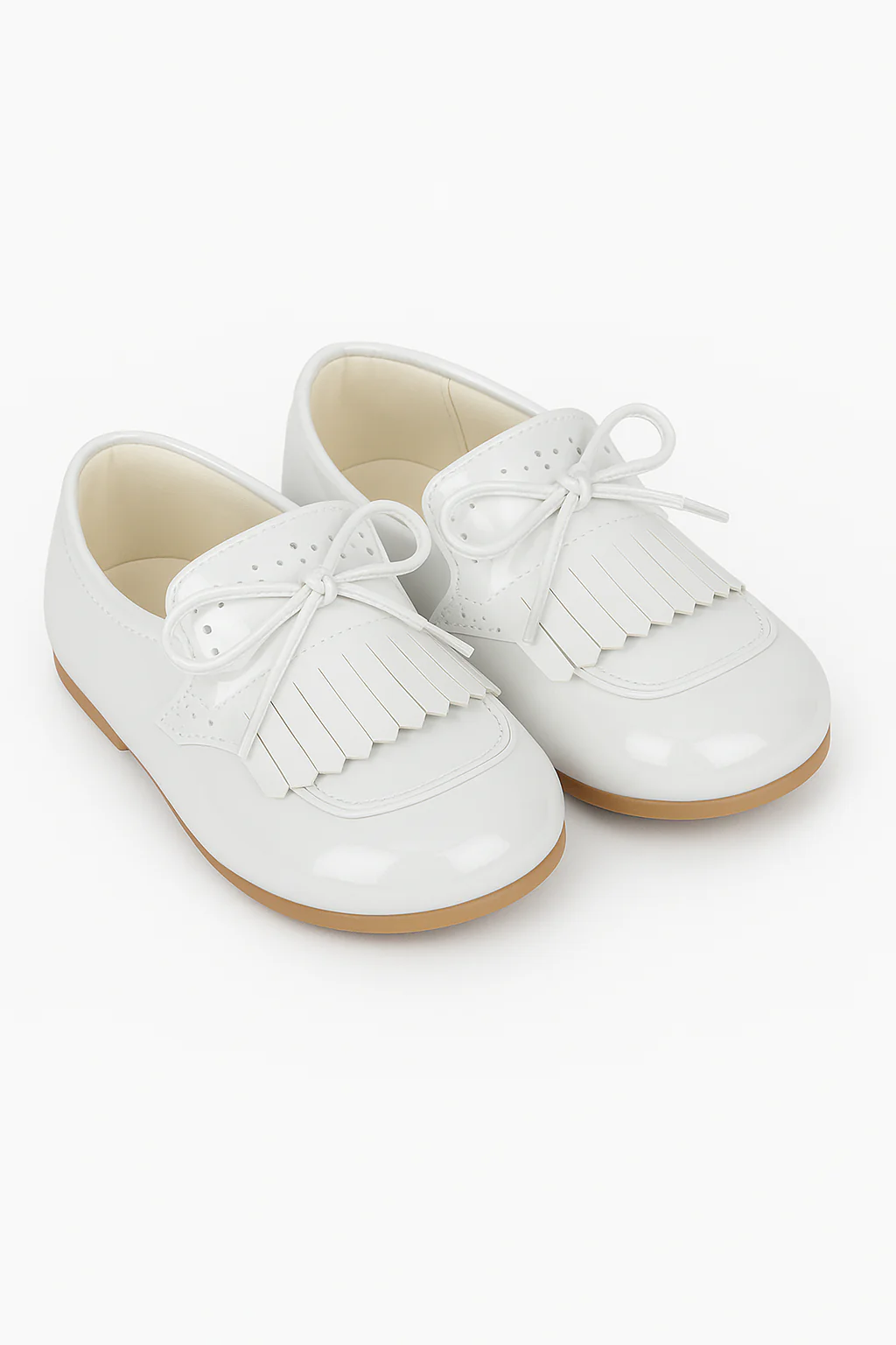 Baby Boys Pre- walker Patent Loafer - ADAM - White - Image 3