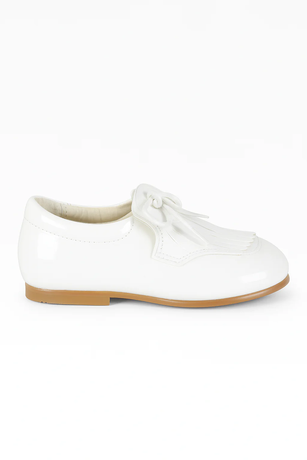 Baby Boys Pre- walker Patent Loafer - ADAM - White - Image 4