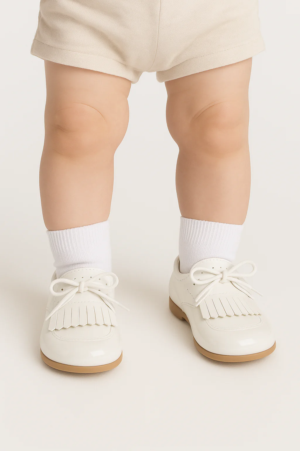 Baby Boys Pre- walker Patent Loafer - ADAM - White - Image 6