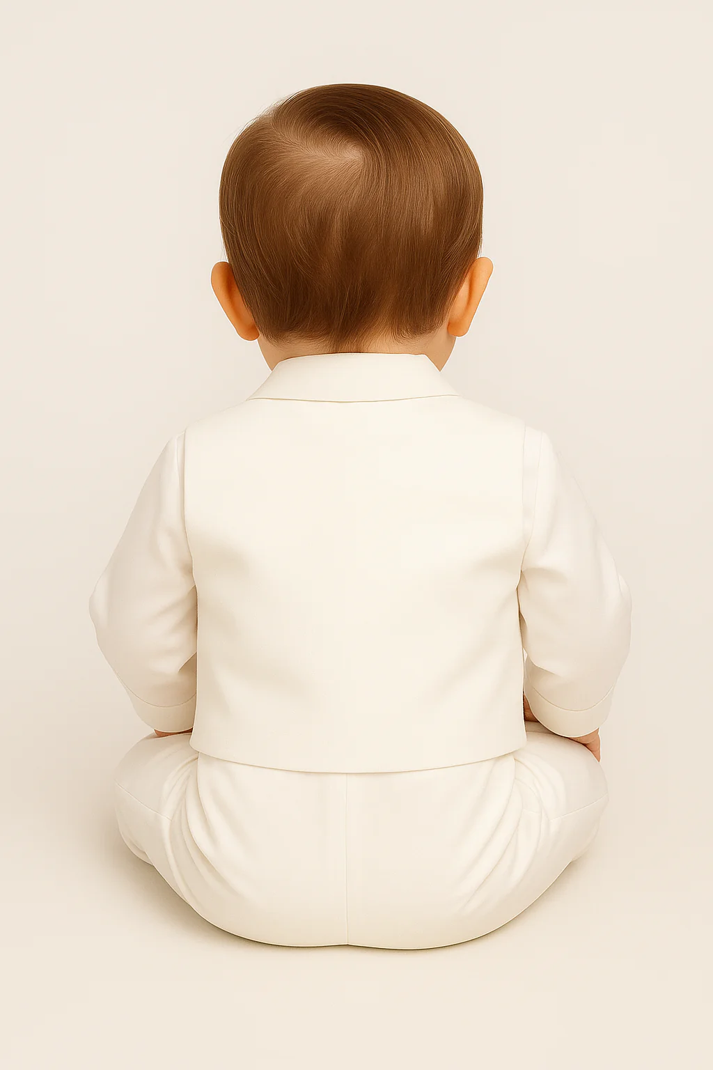 Baby Boys 4 Piece Gold Christening Suit With Gold Waistcoat - LEO - Image 2