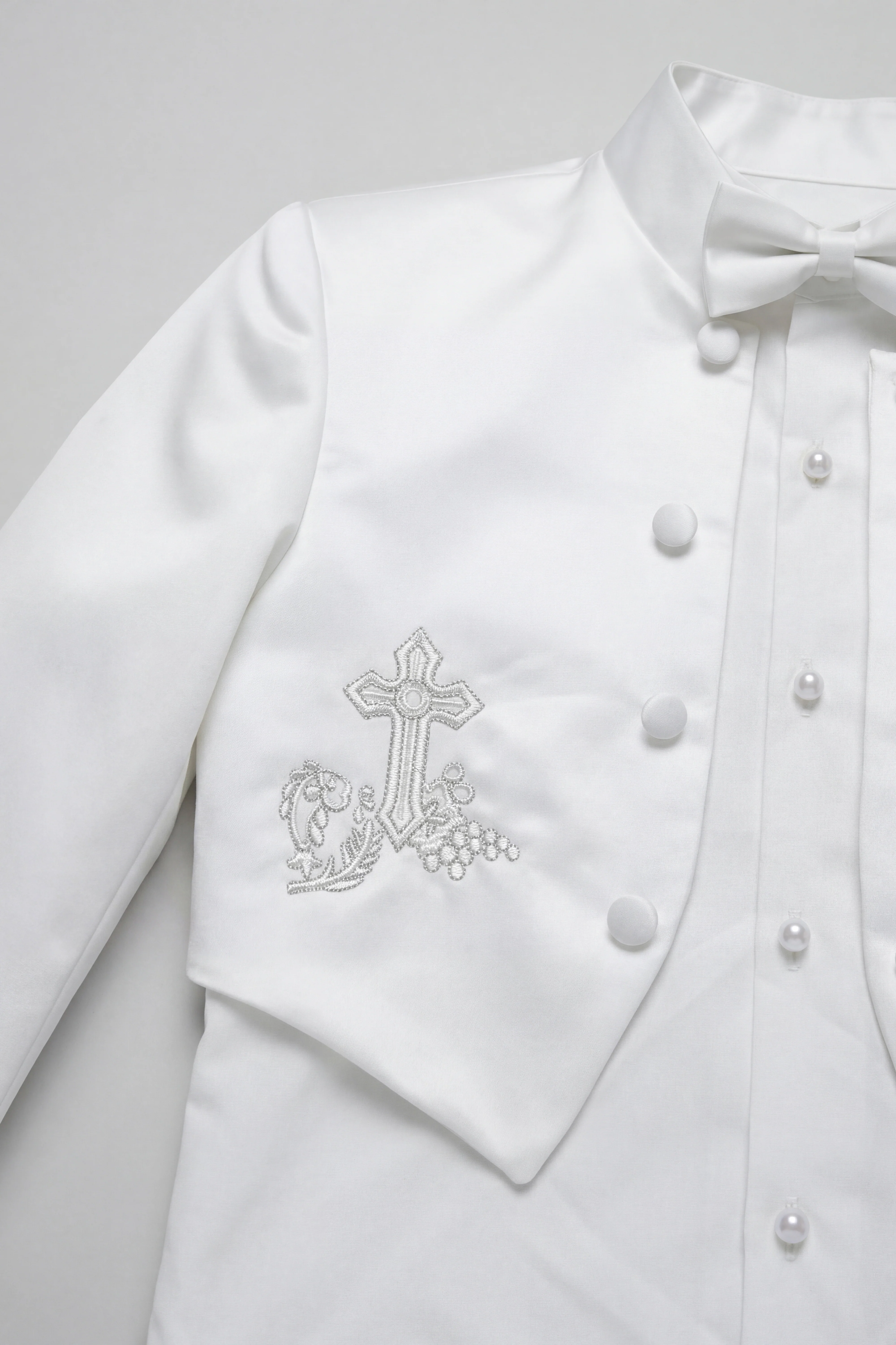 Baby Boys Christening Baptism Outfit - White - Image 6