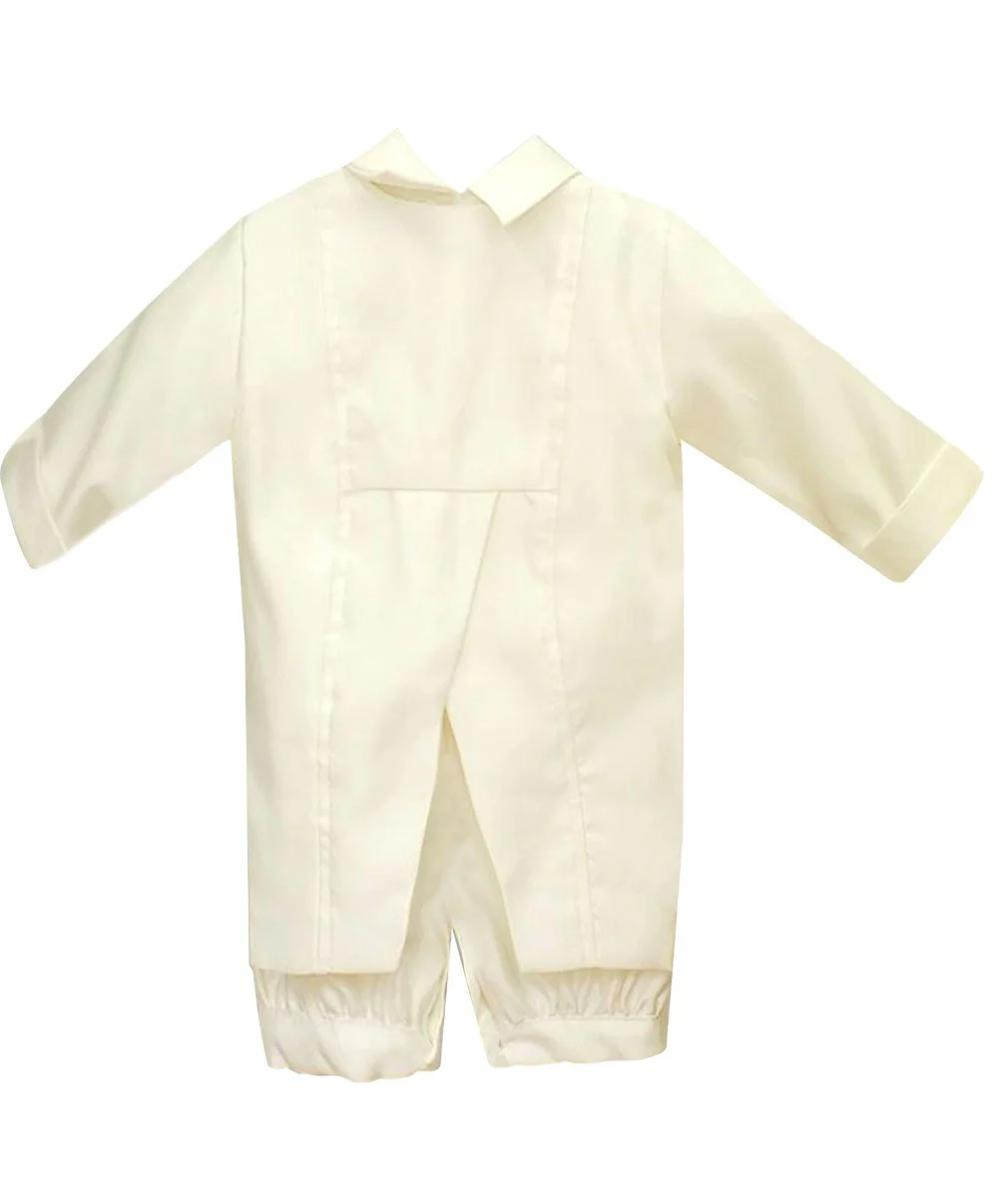 Baby Boys All In One Christening Suit - Ivory - Image 3