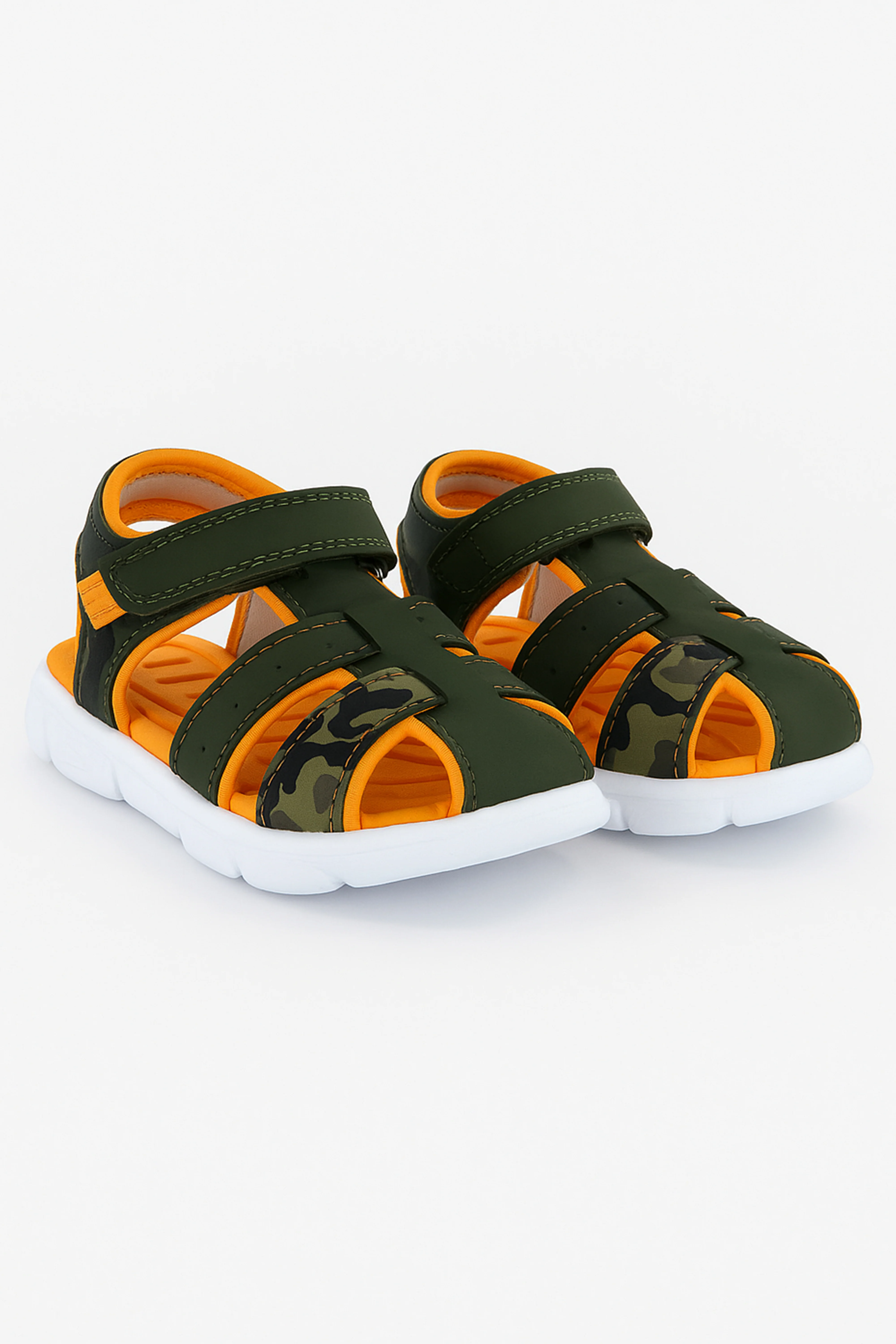 Boys Casual Trekking Summer Sandals - Green - Image 3