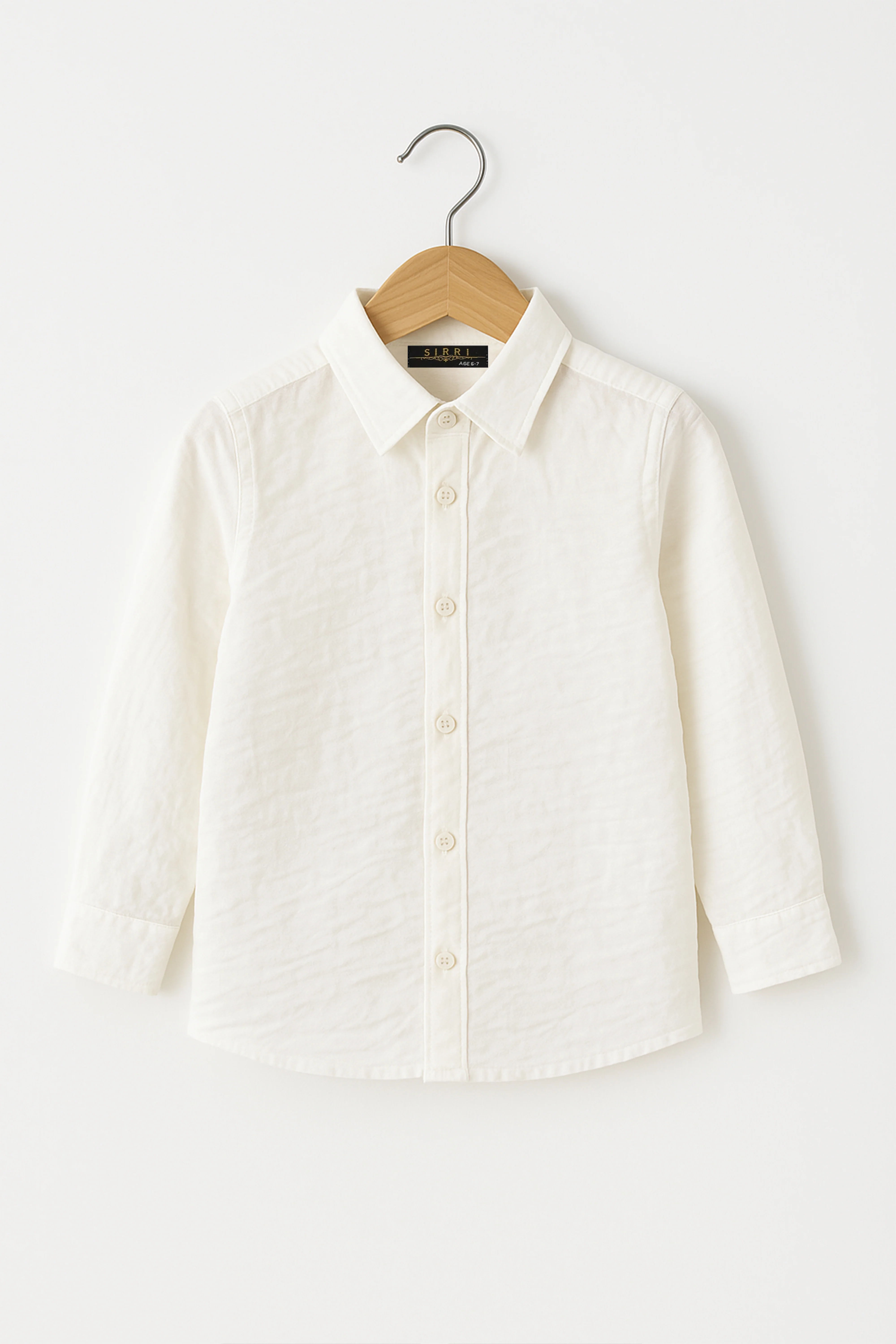Baby Boys’ & Boys’ Linen Cotton Smart Casual Shirt - Ivory Cream - Image 3