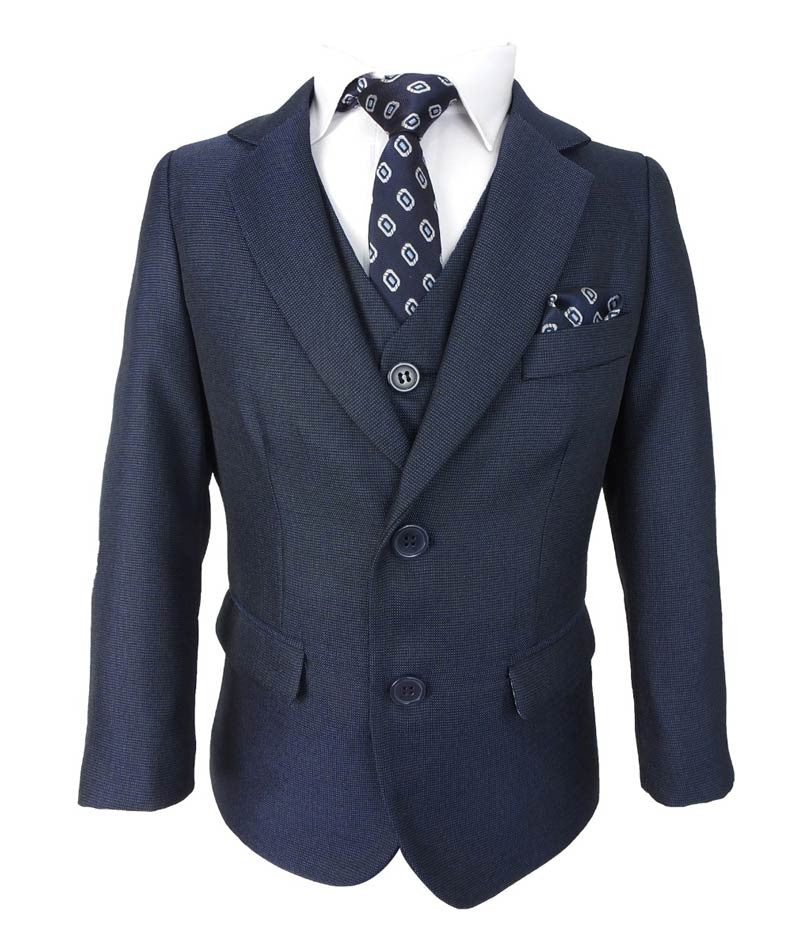 Boys Regular Fit All In One Suit - Dark Blue - Image 2