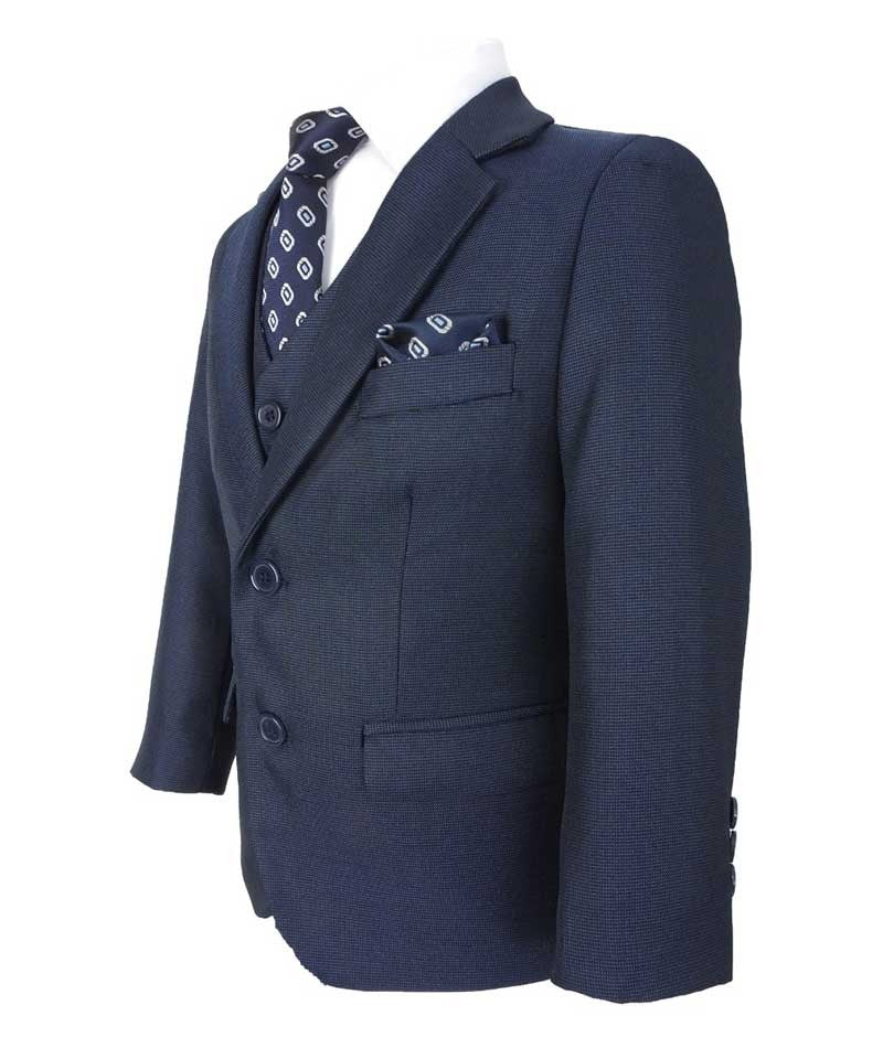 Boys Regular Fit All In One Suit - Dark Blue - Image 4
