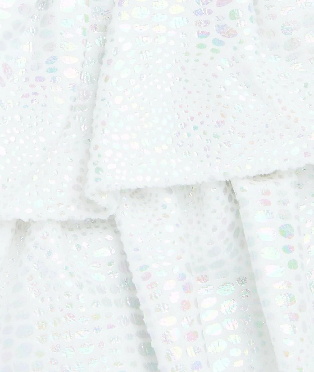 Baby & Girls' Iridescent Quilted Hooded Puffer Coat - SCARLET - White - Image 7