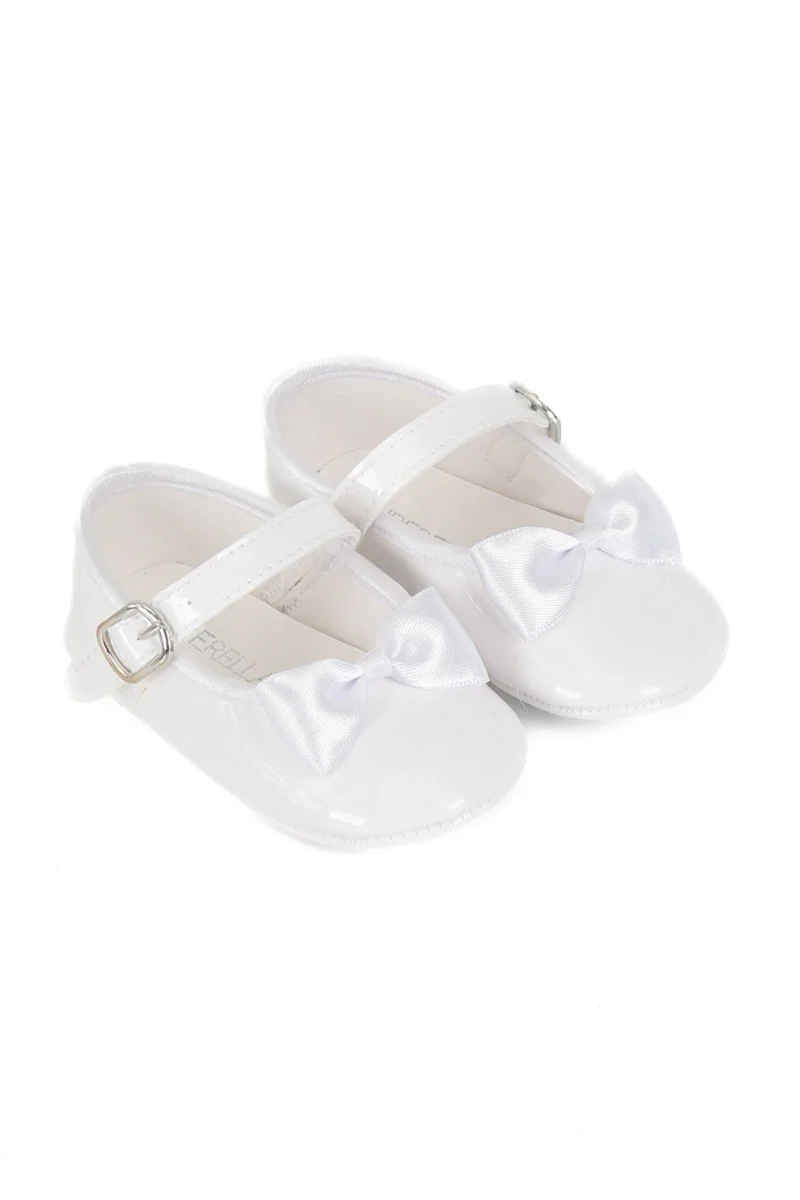 Baby Girls Soft Pre-Walker Shoes - White - Image 2