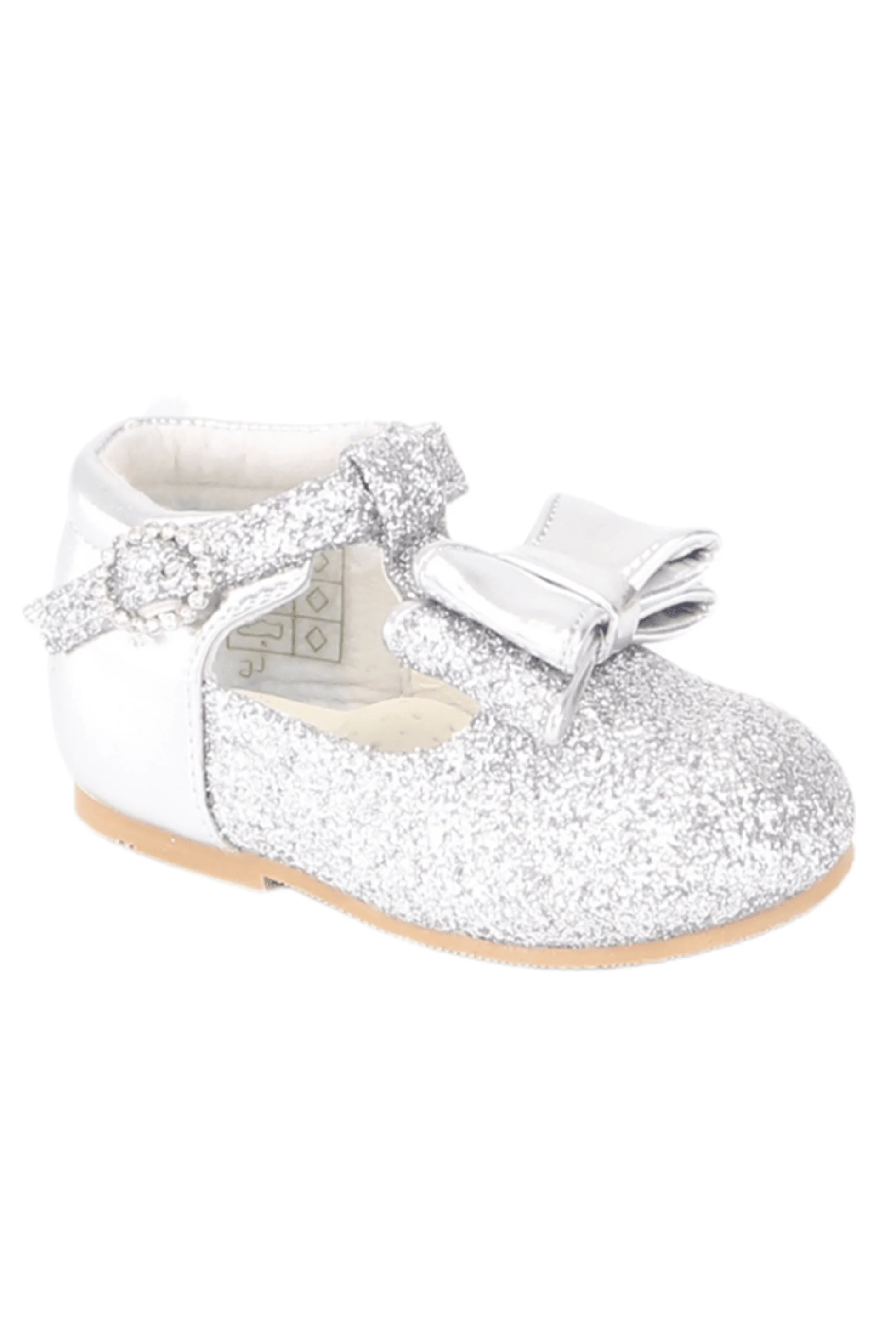 Baby Girls Sparkly Mary Jane Shoes - CORA - Silver - Image 5