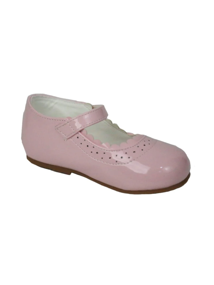 Girls Patent Mary Jane Shoes - Pink - Image 4