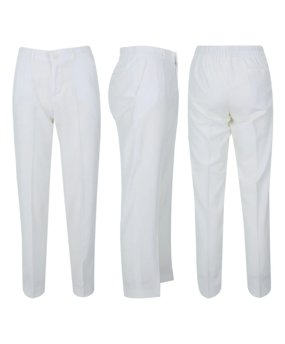 Boy Embroidered Slim Fit Communion Ivory Suit - Ivory - Image 8
