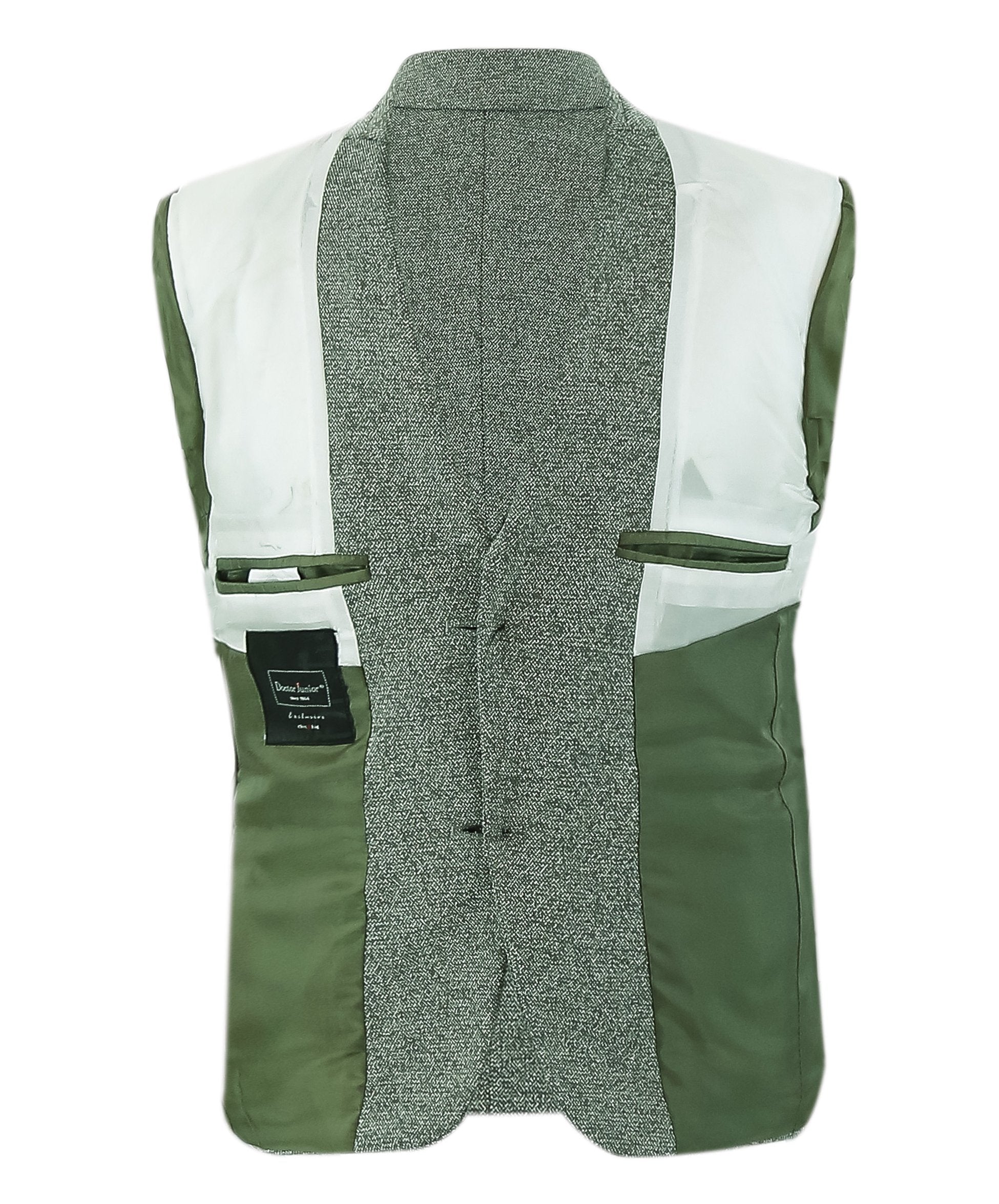 Boys Cotton Slim Fit Blazer and Waistcoat Set - Frank - Green - Image 10