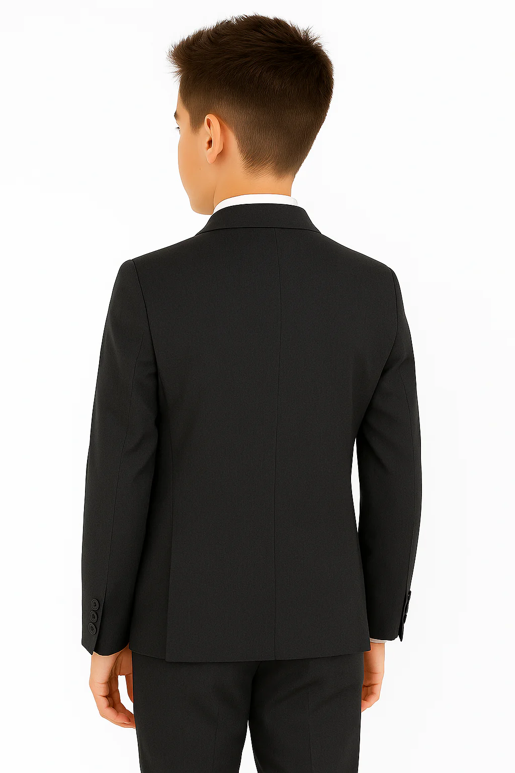 Boys Tailored Fit Formal Suit - LANDON - Charcoal Grey - Image 2