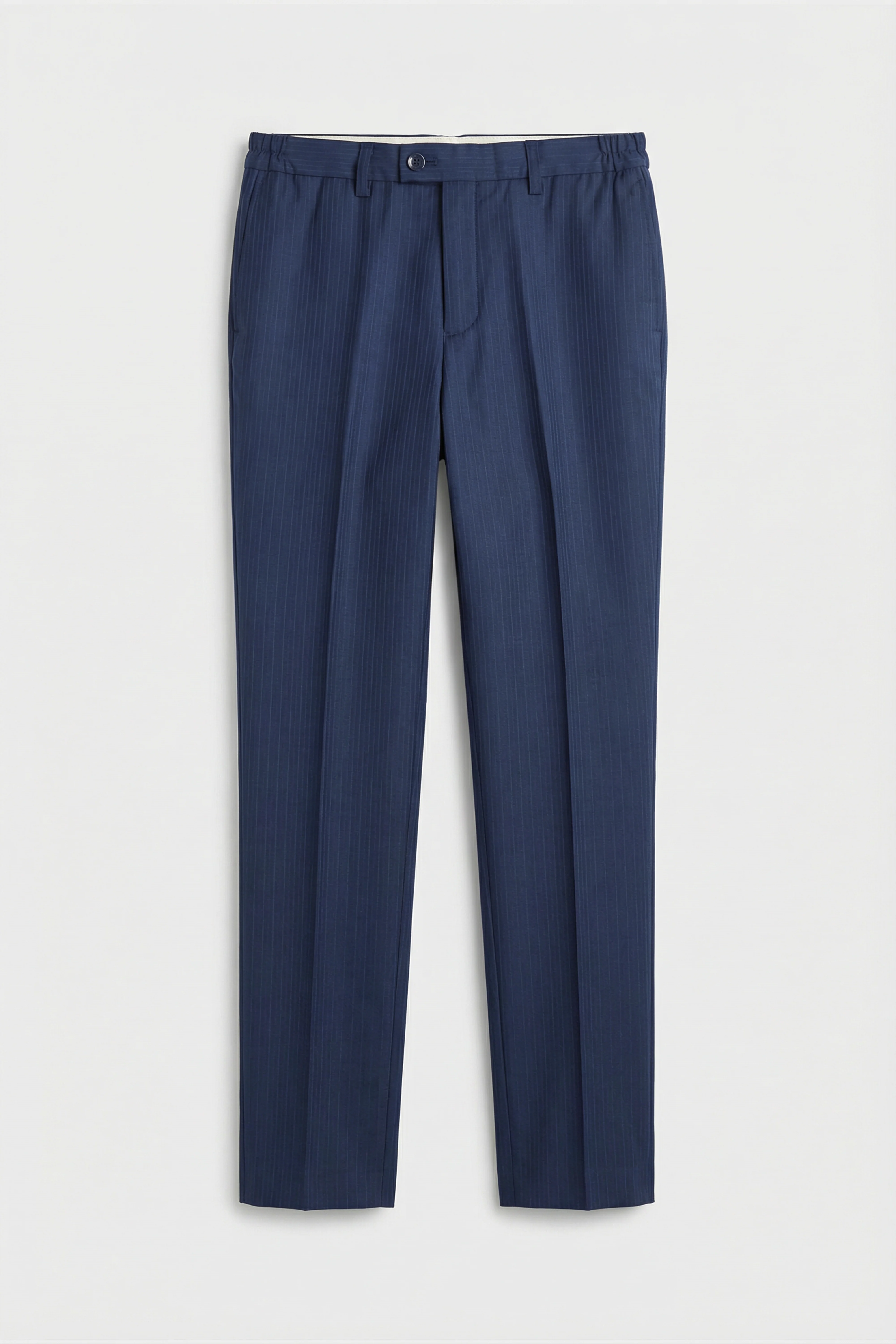 Boys 5-Piece Herringbone Pinstripe Suit - Dawson - Navy Blue - Image 11