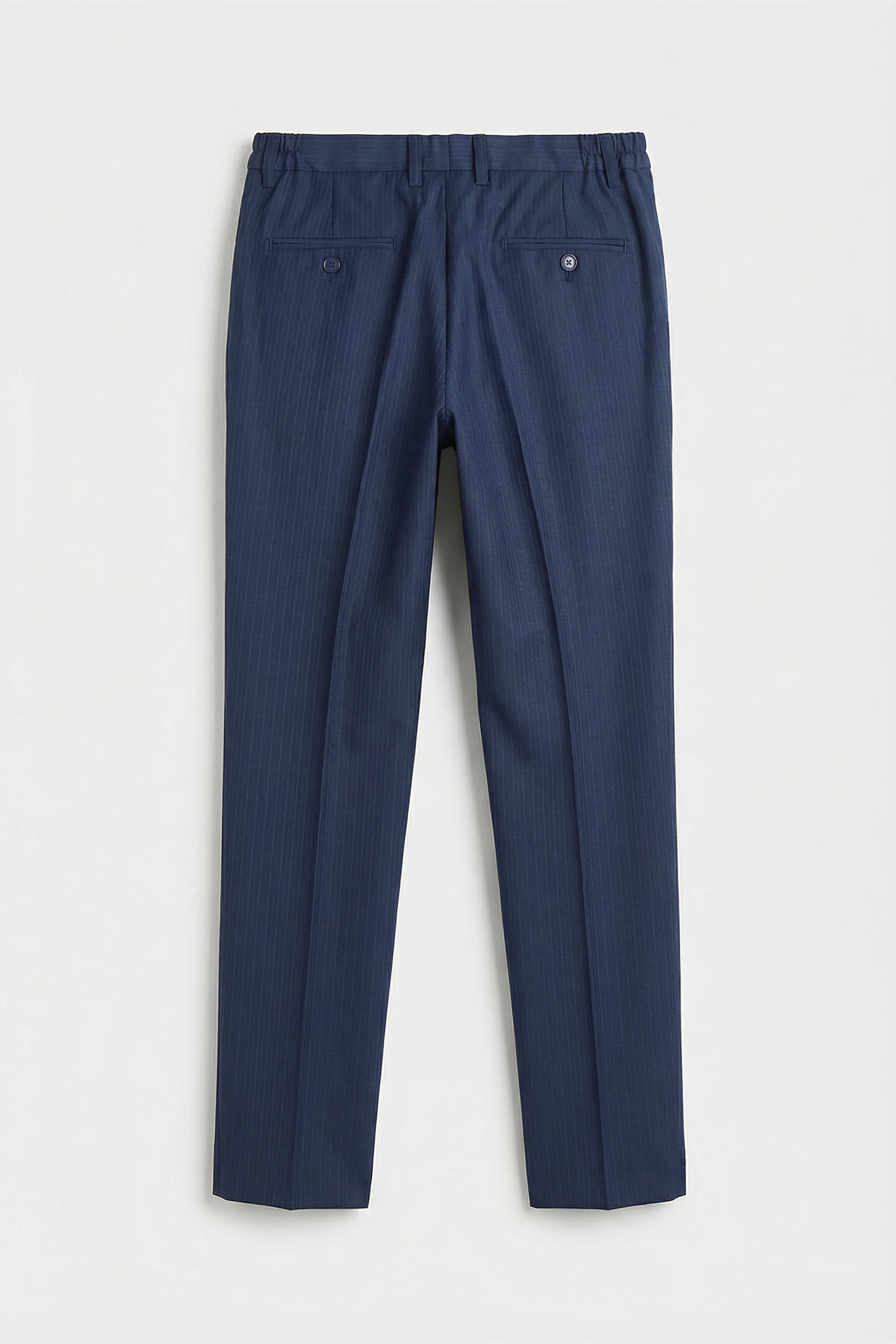 Boys 5-Piece Herringbone Pinstripe Suit - Dawson - Navy Blue - Image 12