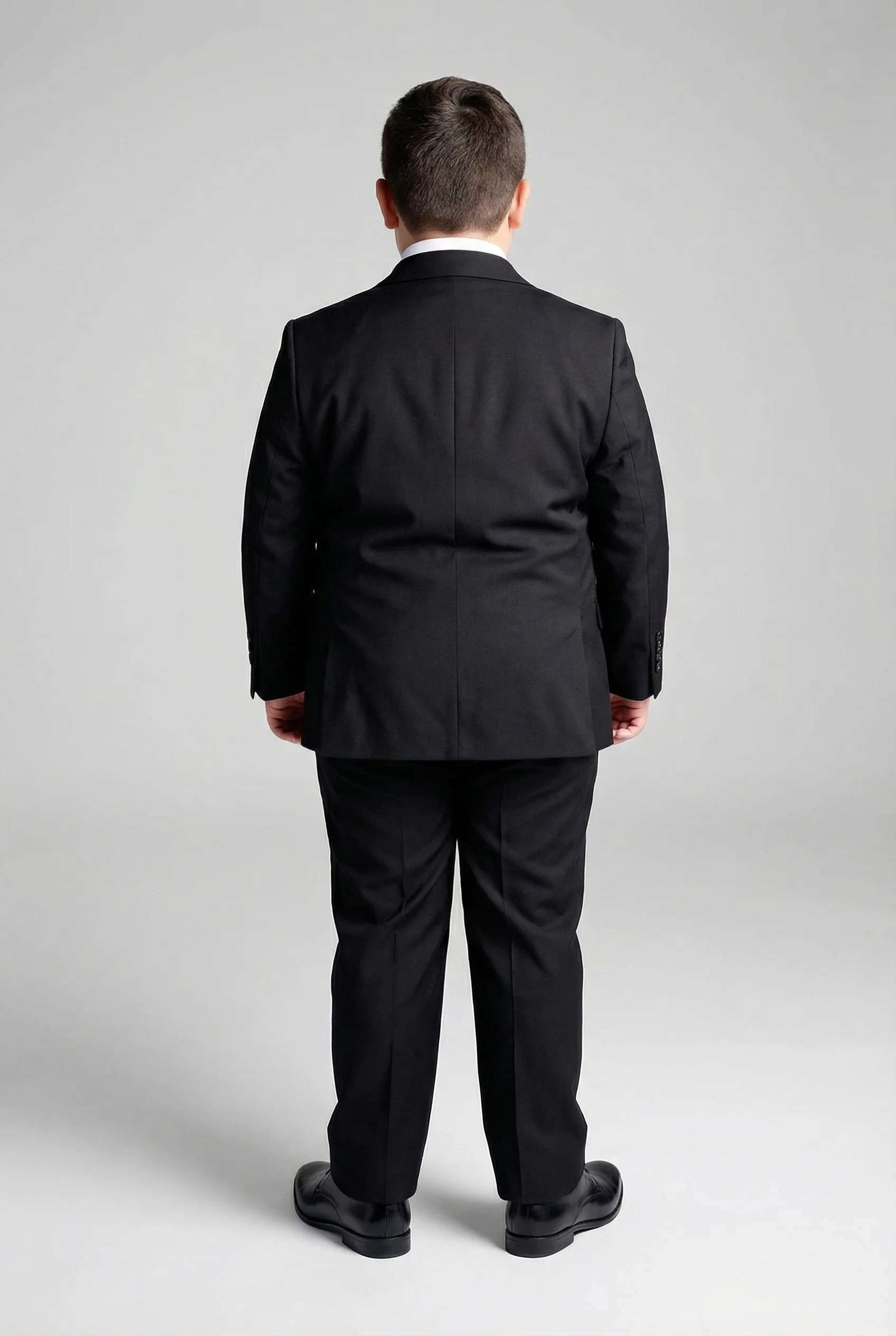 Boys 5-Piece Tailored Fit Twill Suit - Oscar - Black - Image 10