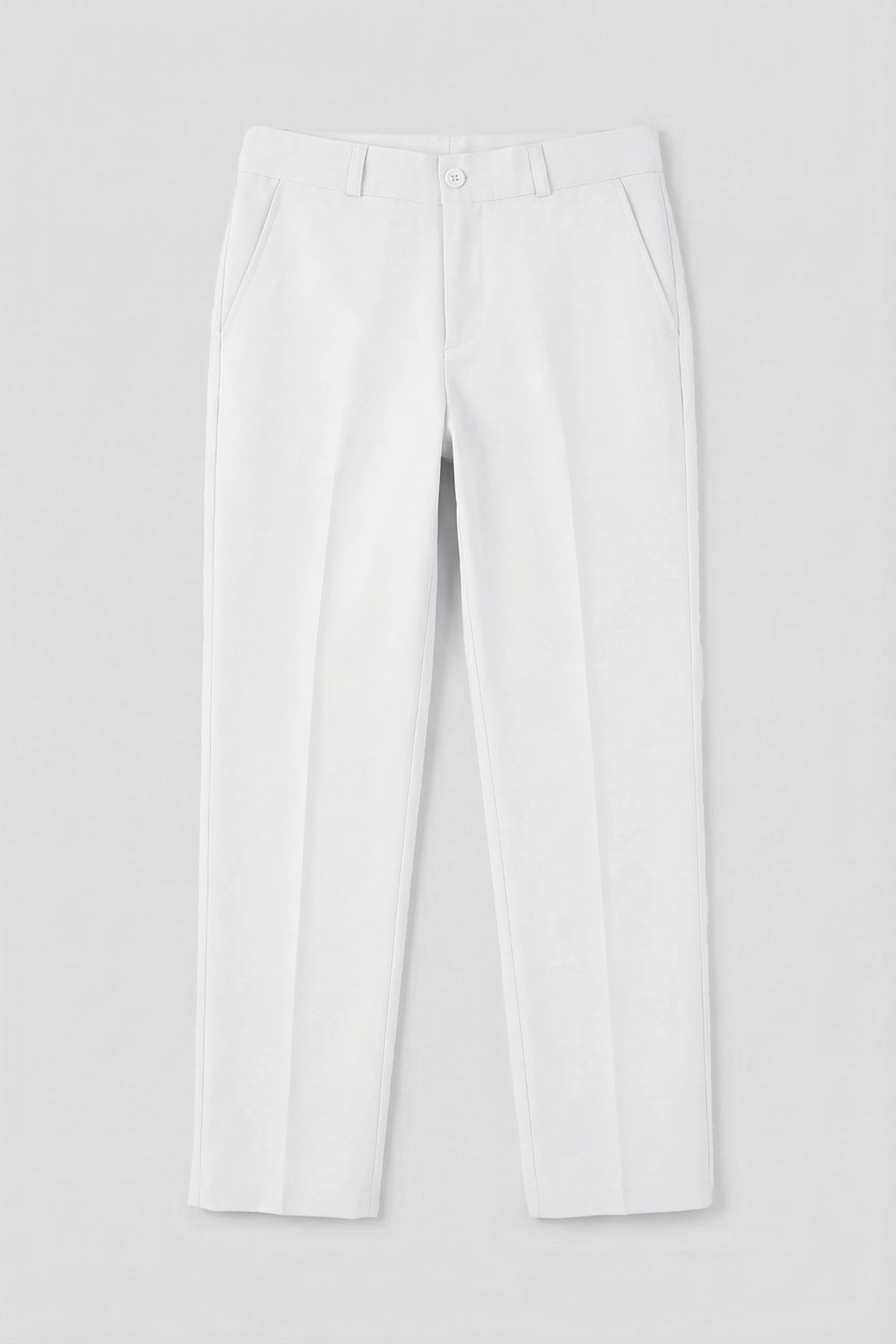 Boys 5-Piece Floral Jacquard Tuxedo Suit with Double Breasted Waistcoat - White - Image 11