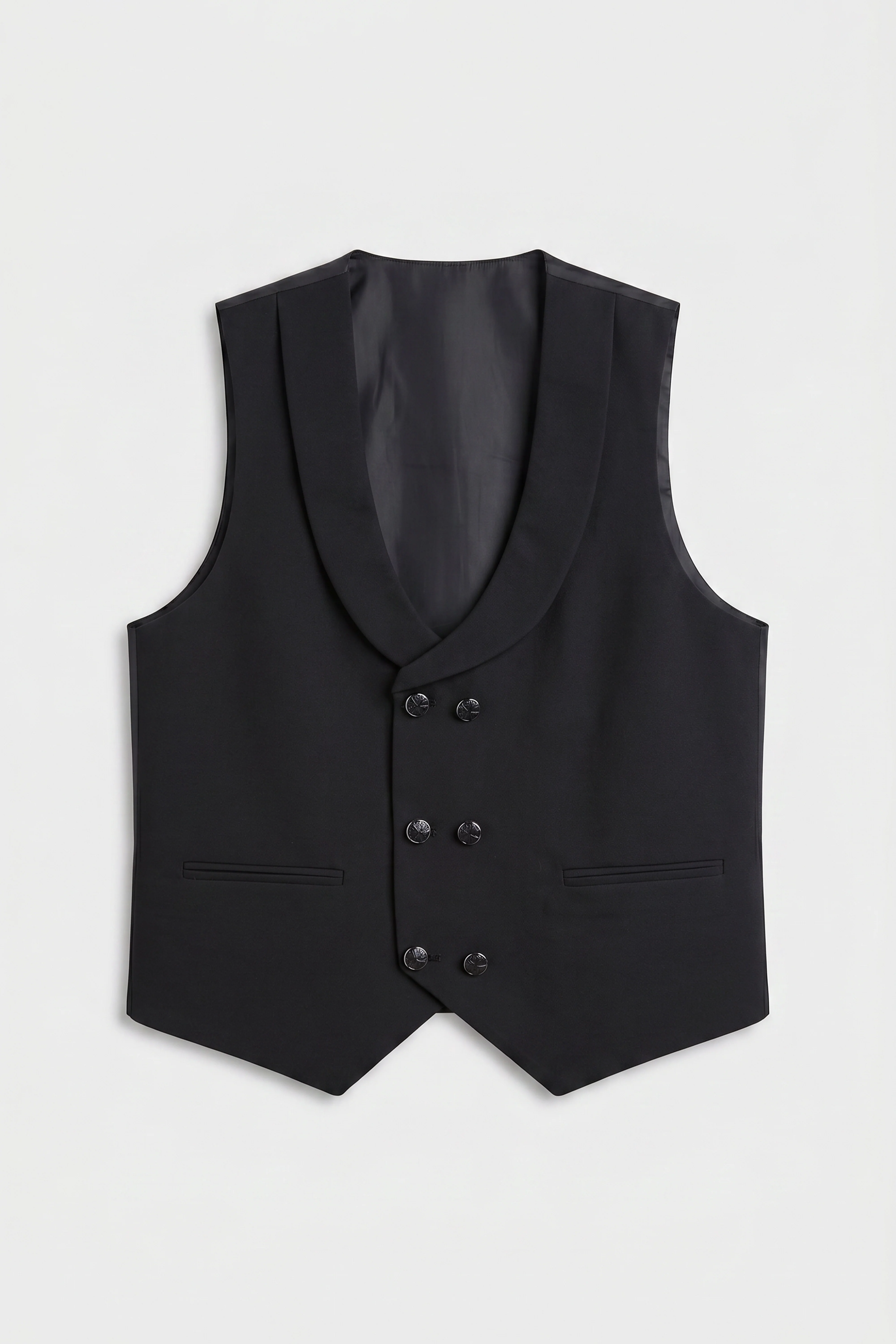 Boys’ 6-Piece Tuxedo Dinner Suit with Double Breasted Waistcoat - DAMATLIK - Black - Image 9