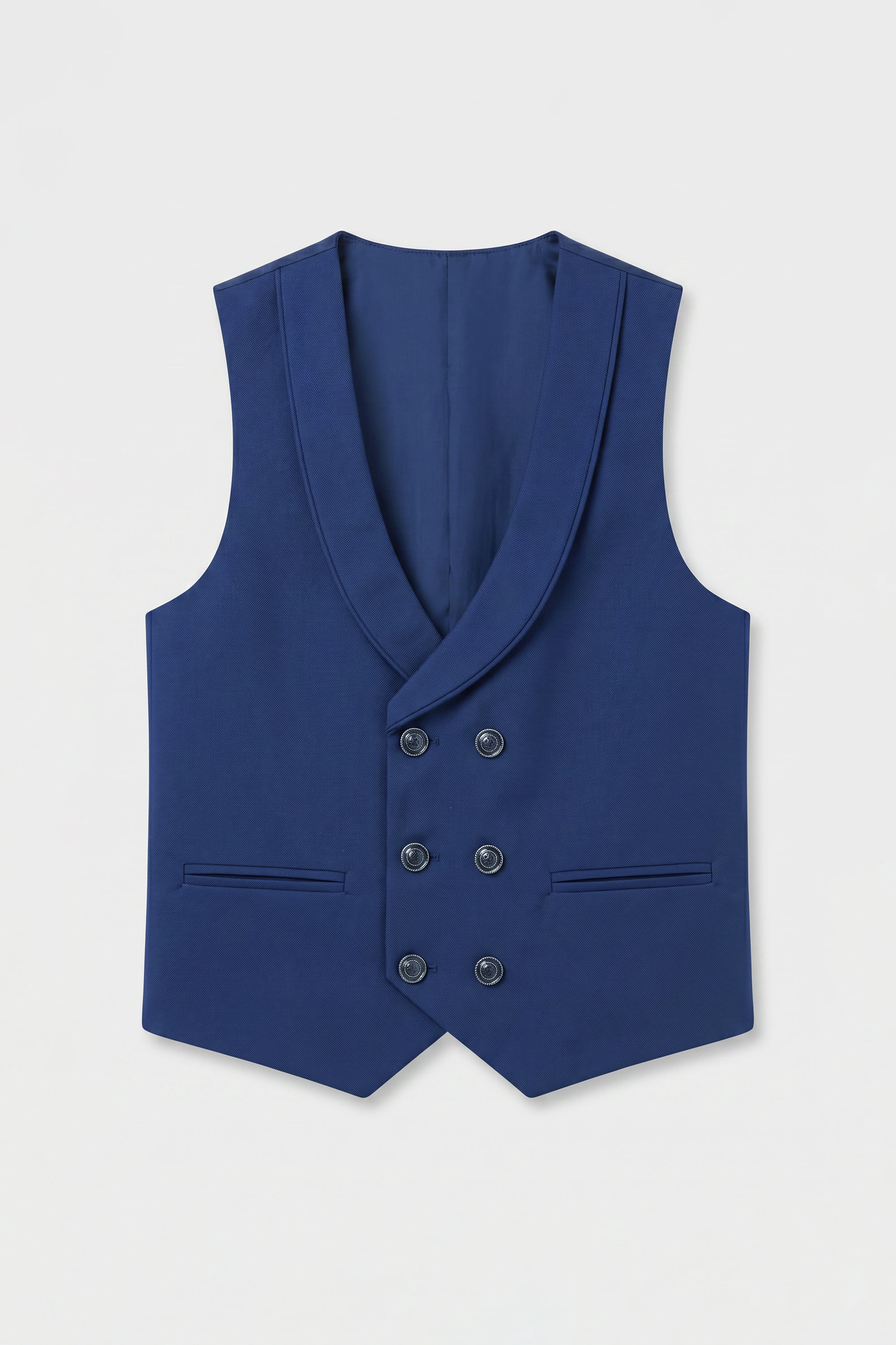 Boys’ 6-Piece Tuxedo Dinner Suit with Double Breasted Waistcoat - DAMATLIK - Navy - Image 8