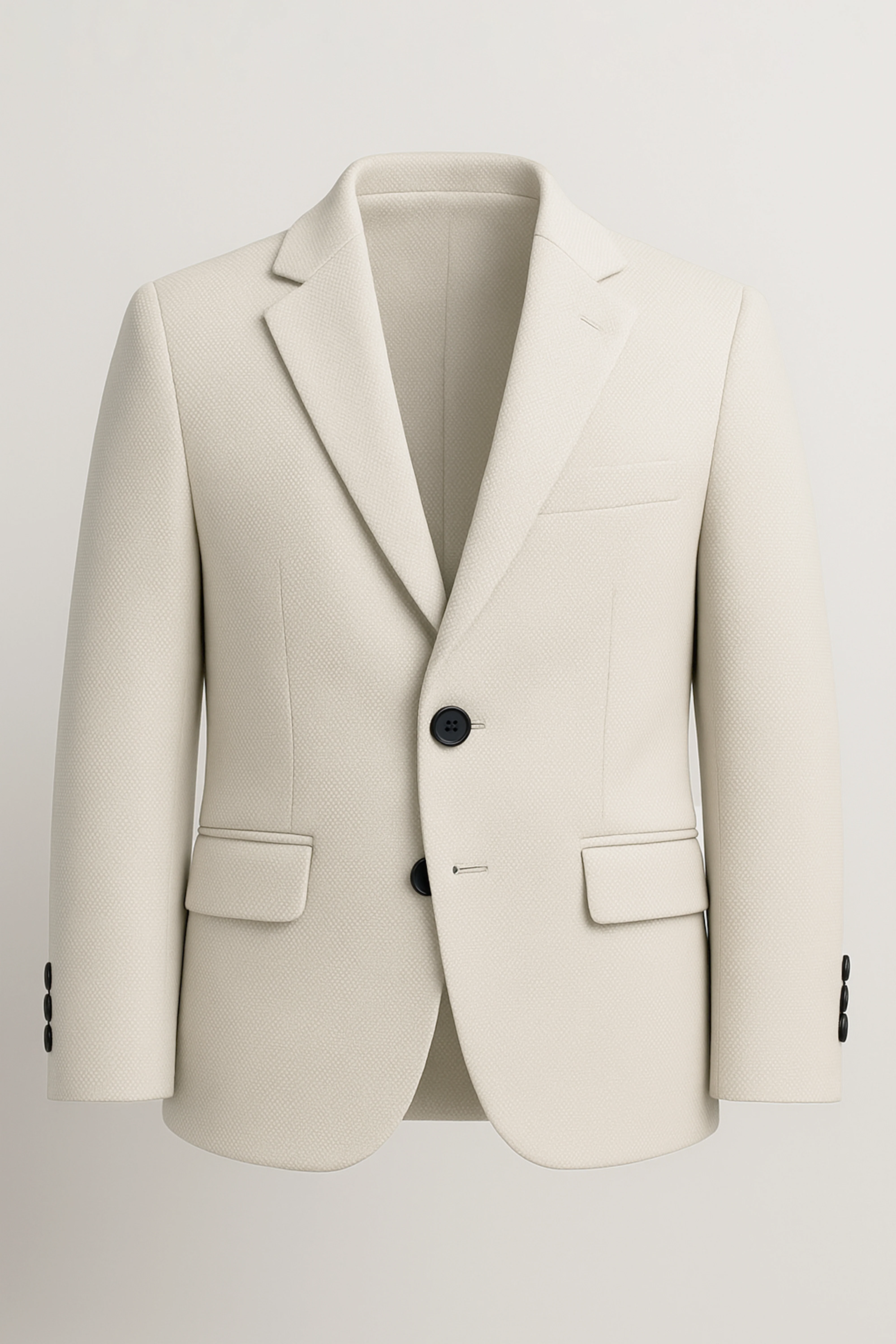Boys’ 7-Piece Self-Patterned Formal Suit Set - Planet - Beige - Cream - Image 4