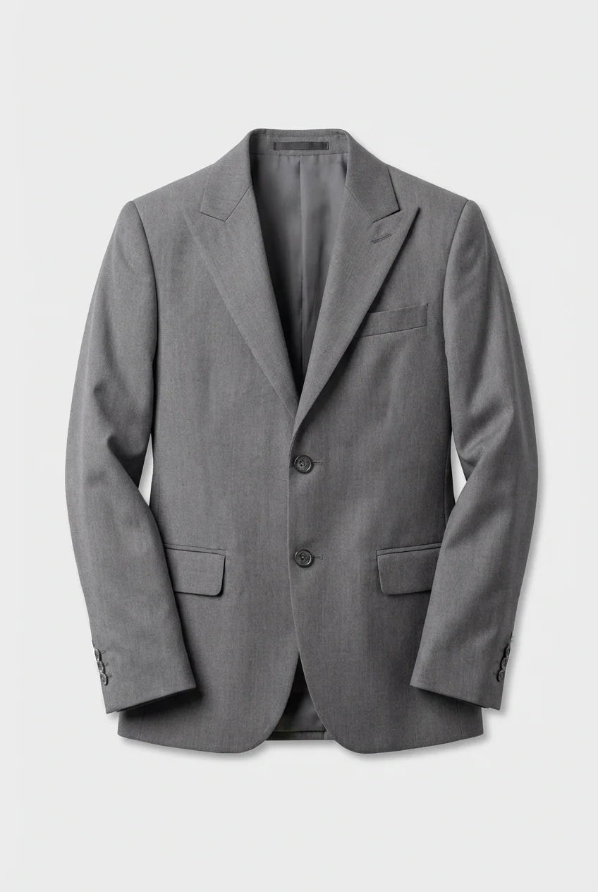 Boys 7-Piece Slim Fit Twill Suit - GREY - Image 4