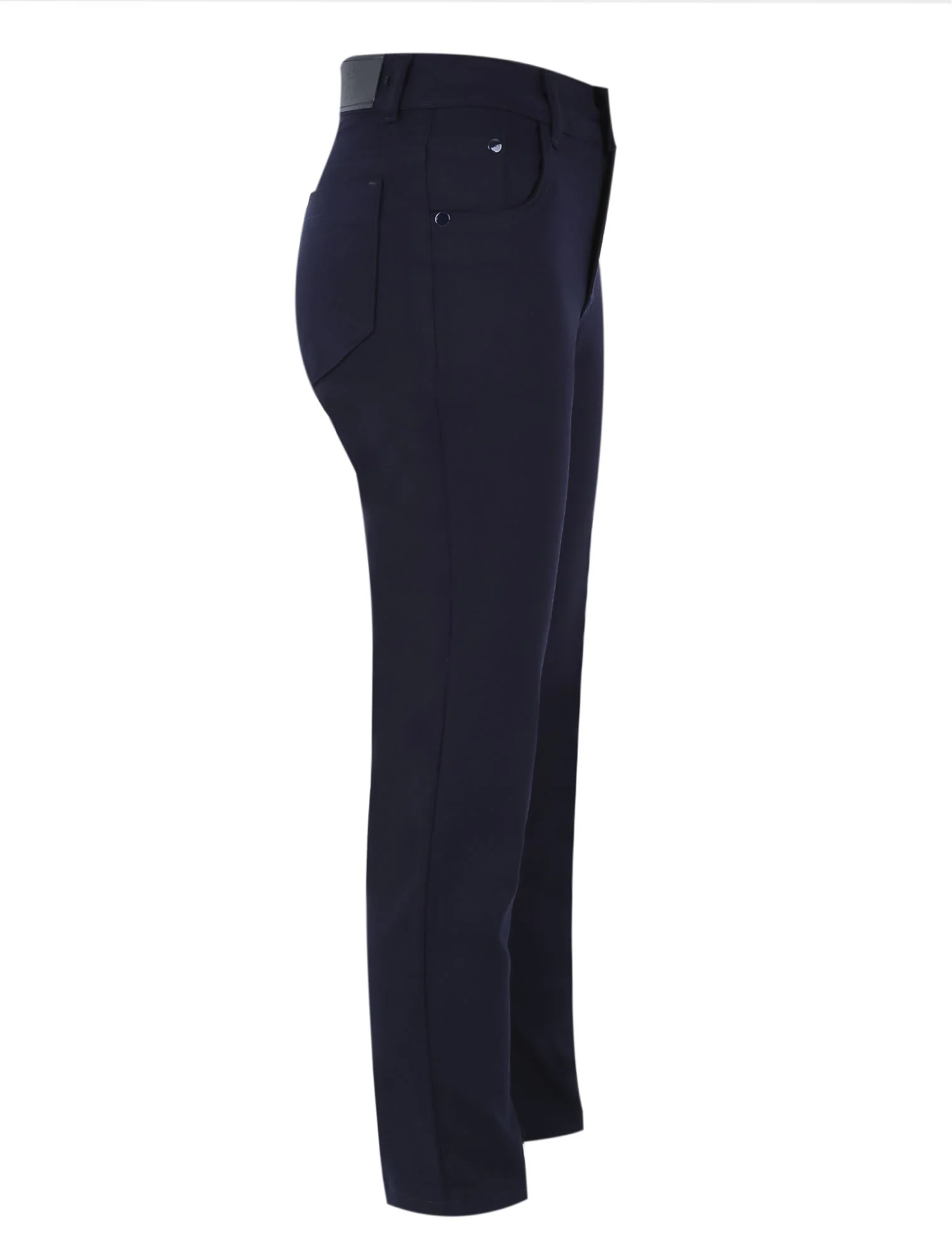 Boys Cotton Navy Casual Stretch Chino Trousers - Image 4