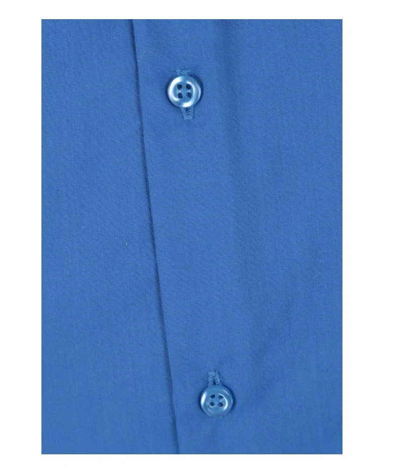 Boys Cotton Blend Formal Shirt - Blue - Image 6