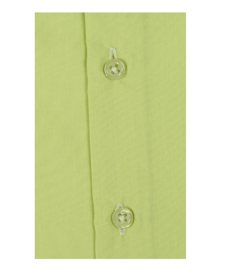 Boys Cotton Blend Formal Shirt - Pistachio Green - Image 3