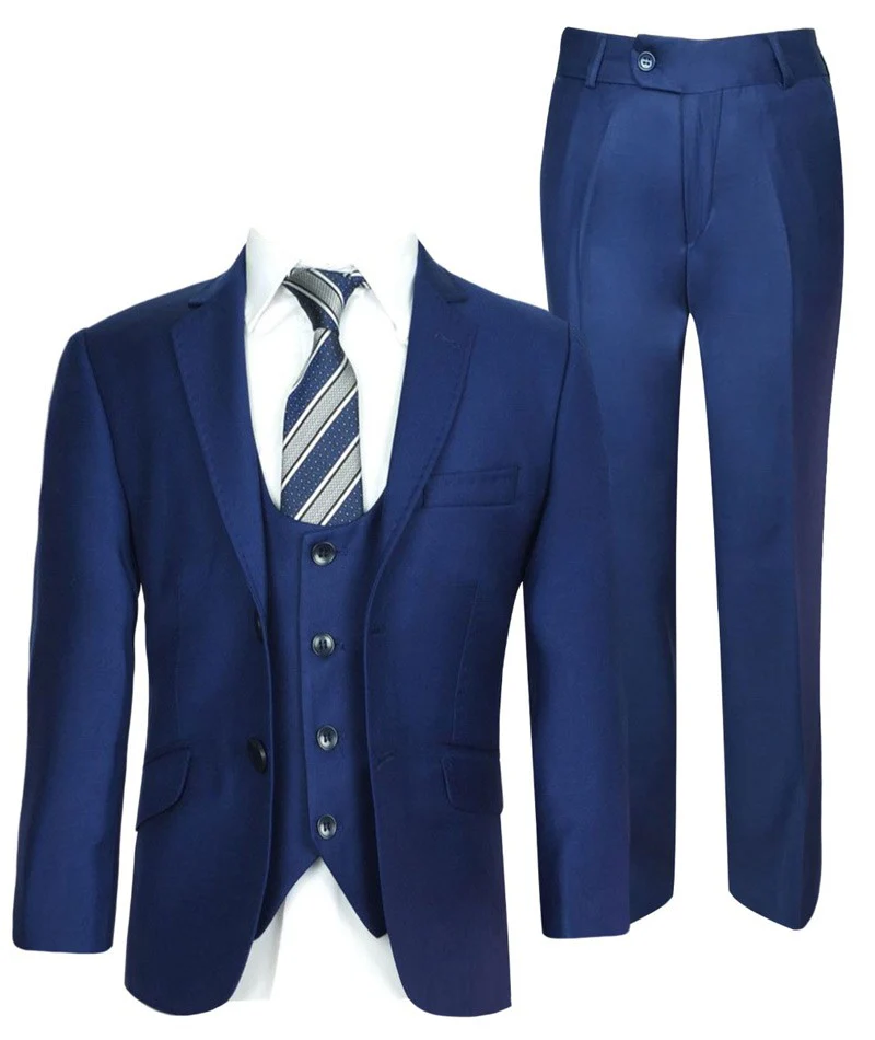 Boys Formal Suit Set - Midnight Blue - Image 2