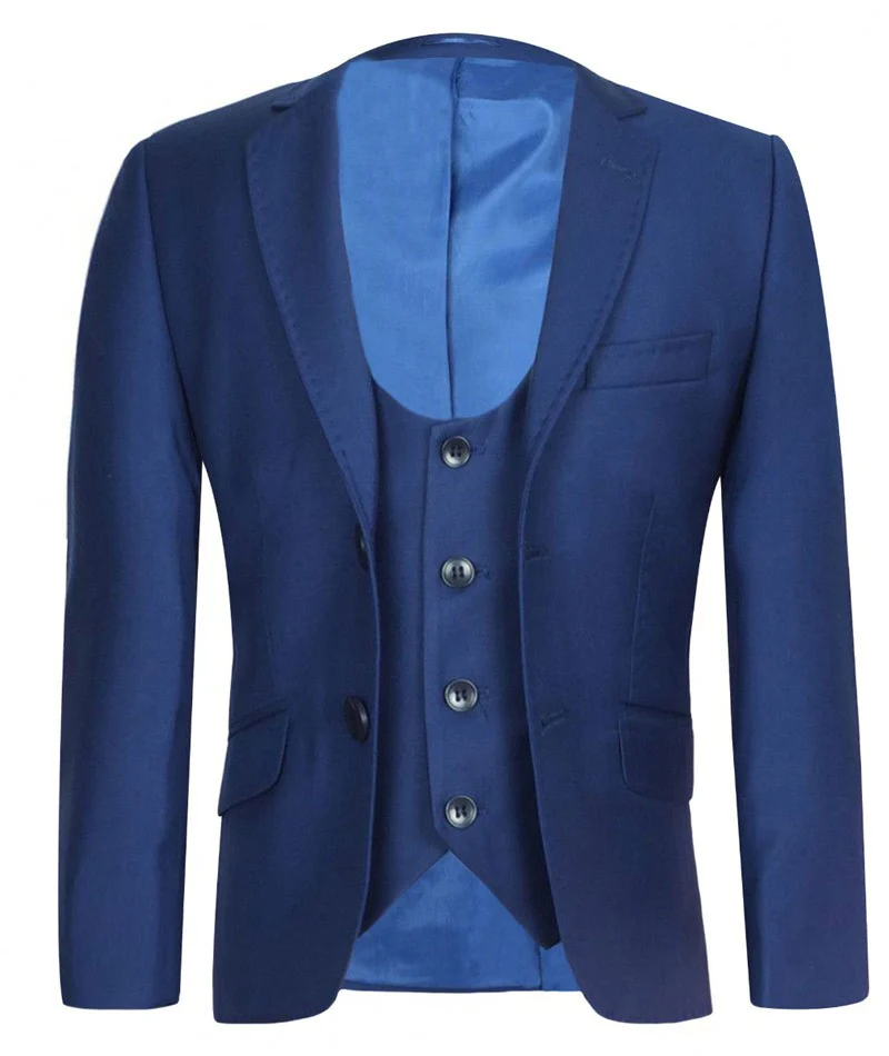 Boys Formal Suit Set - Midnight Blue - Image 3