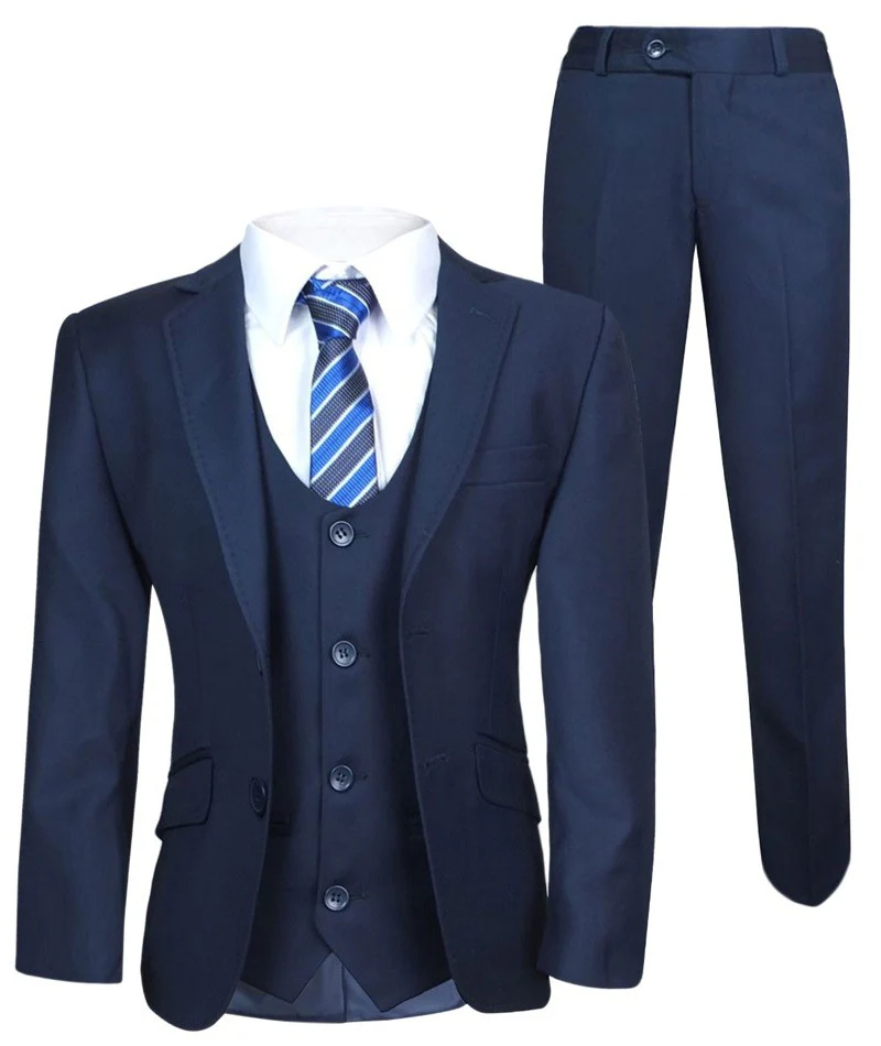 Boys Formal Suit Set - Navy Blue - Image 2