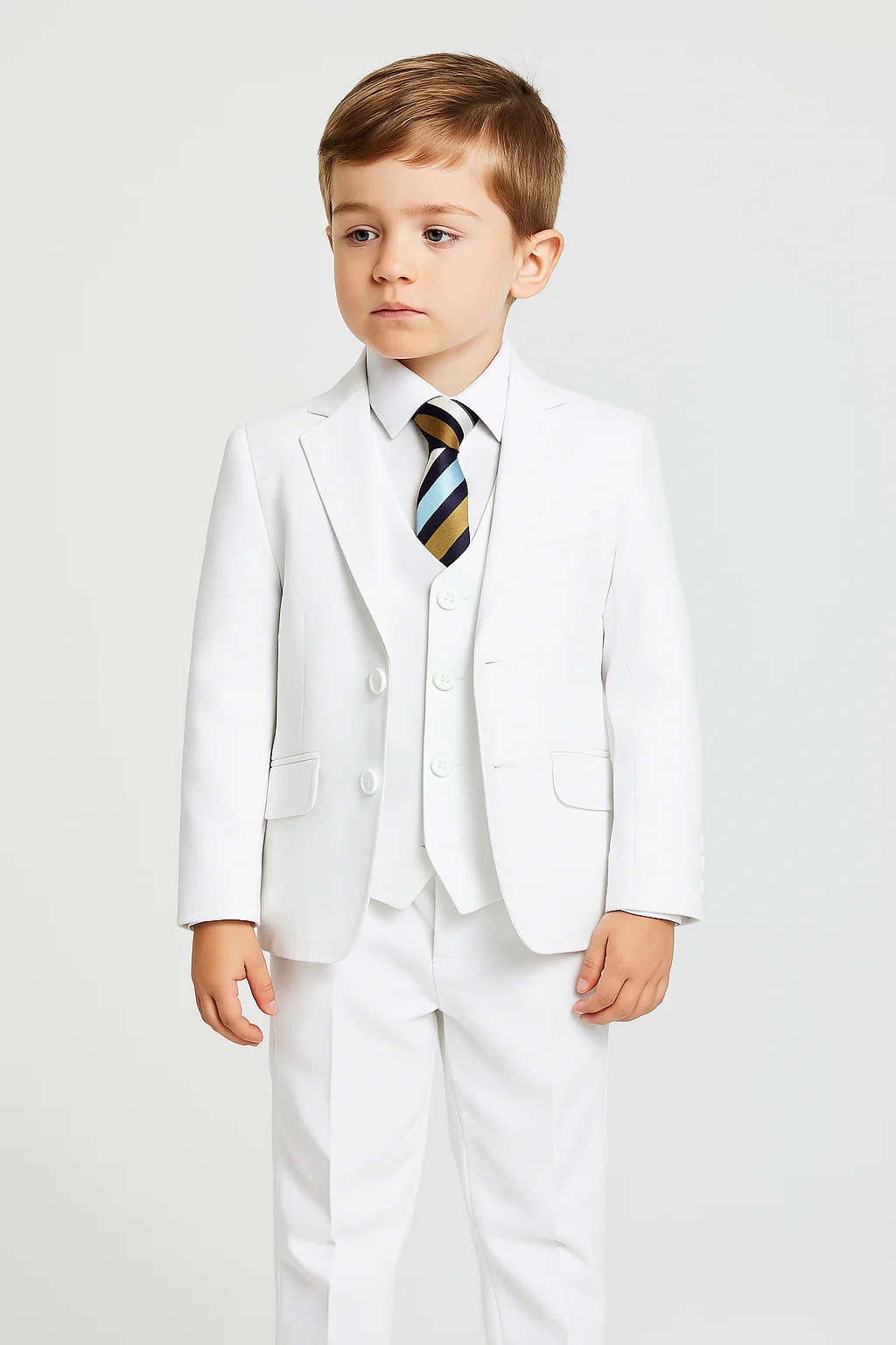 Boys Formal Suit Set - White