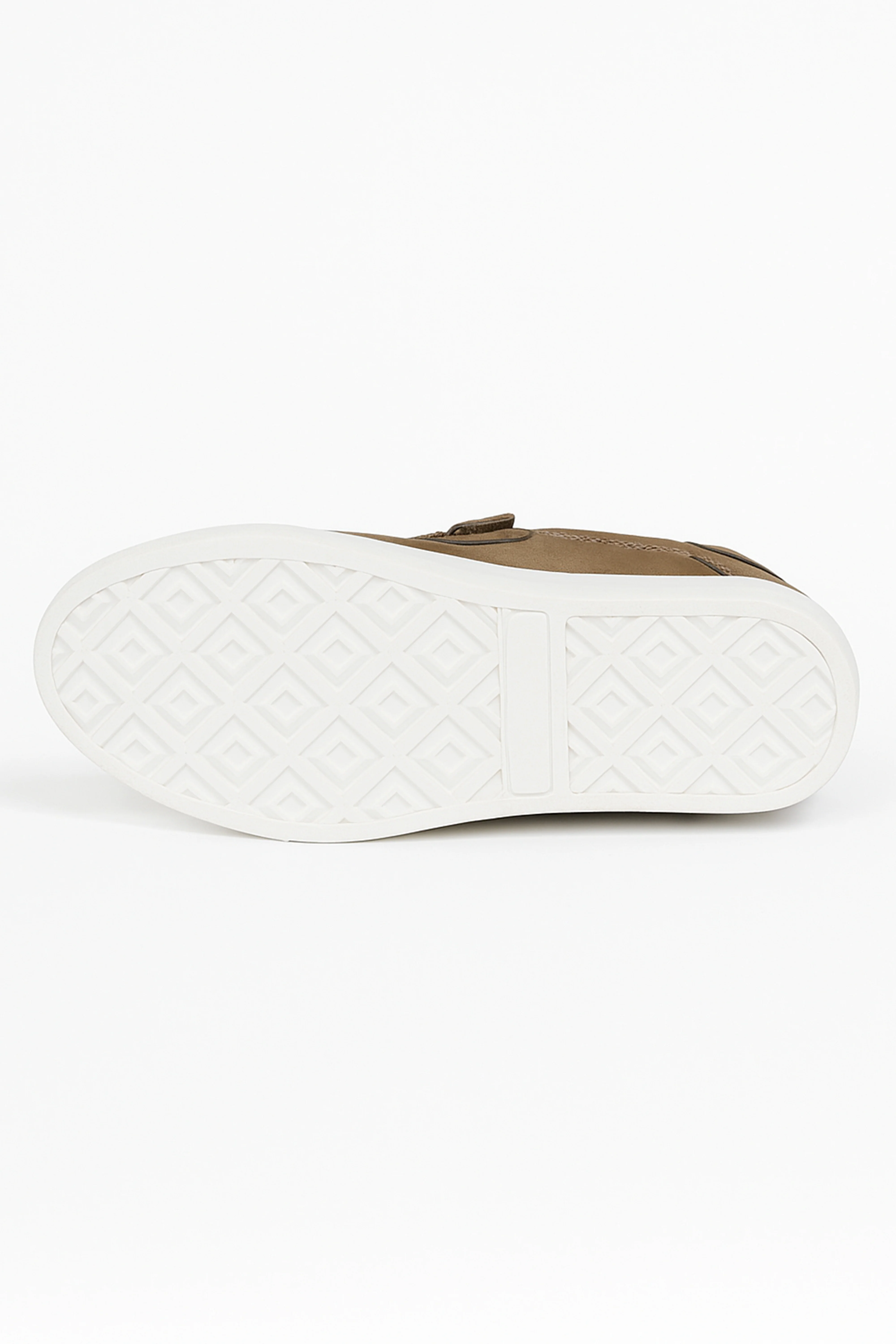 Boys Suede Velcro Sneakers - Tan Brown - Image 4