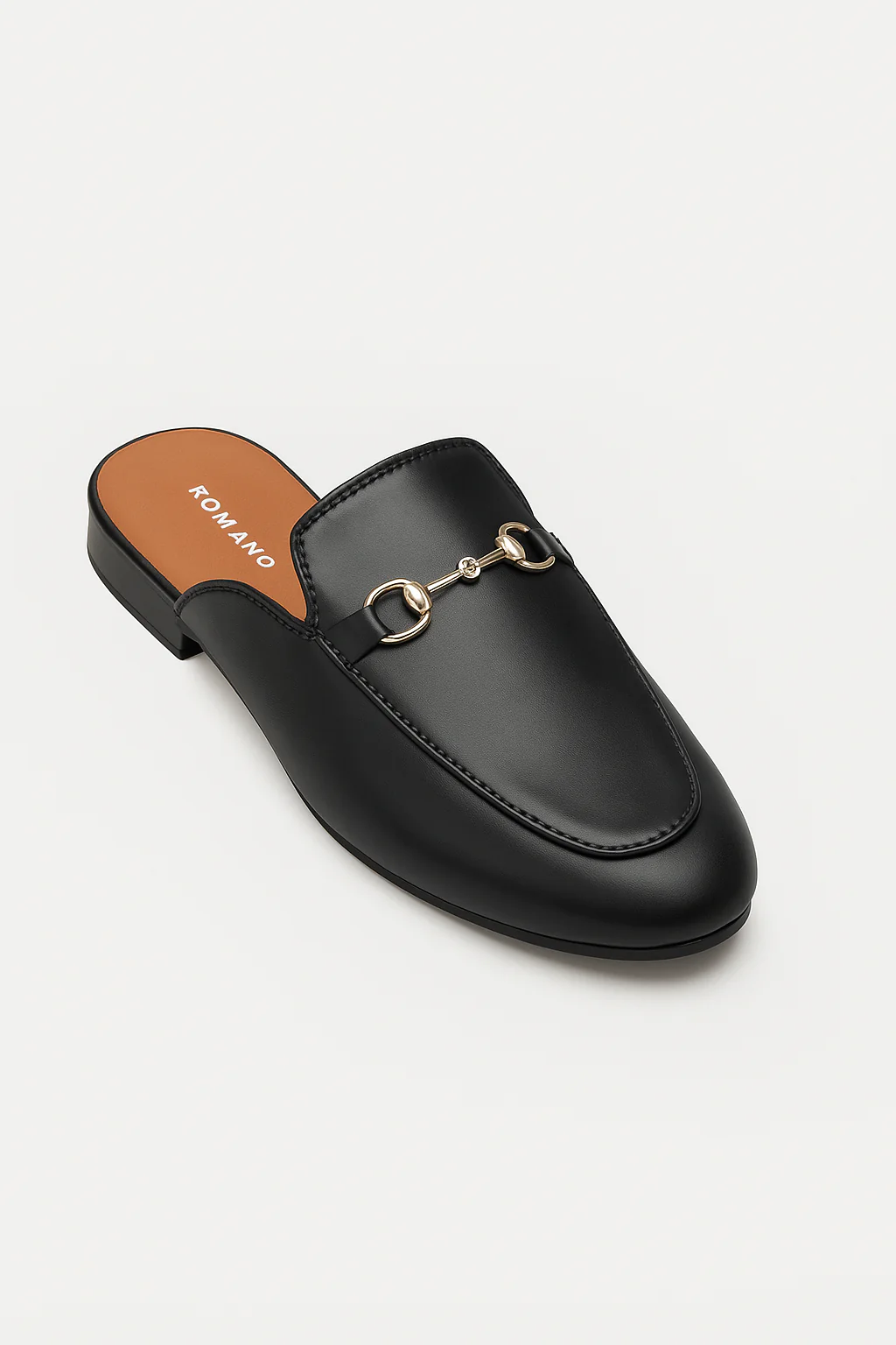 Boys Horsebit Slip On Slipper Loafers - Black