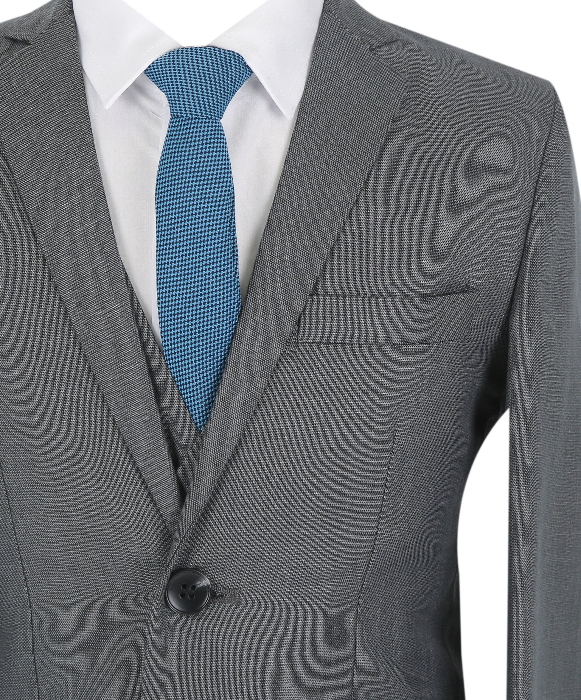Boys Formal Suit Set - Grey - Image 3