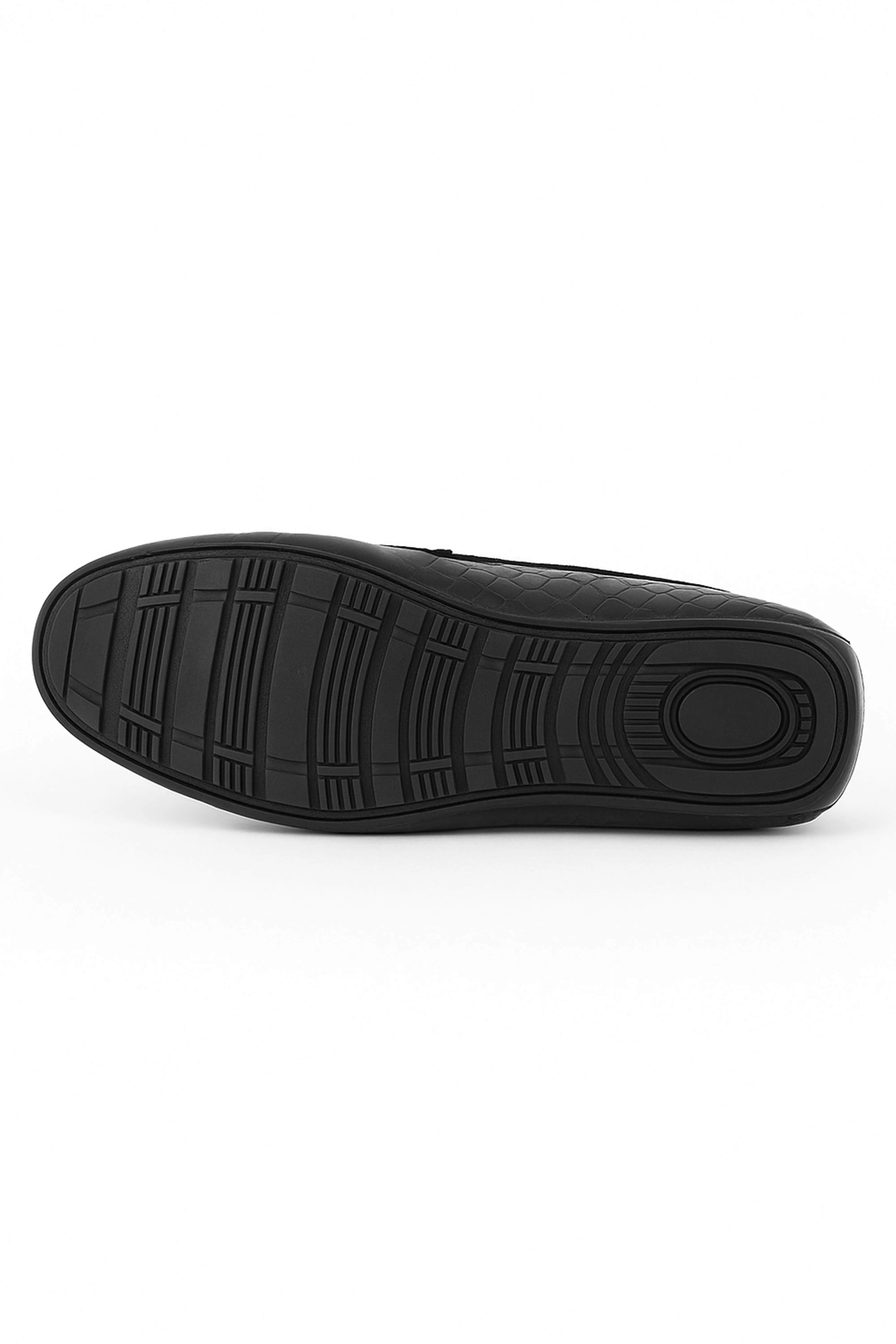 Boys Crocodile Slip on Patent Loafer Mocassin - ROBIN - Black - Image 4