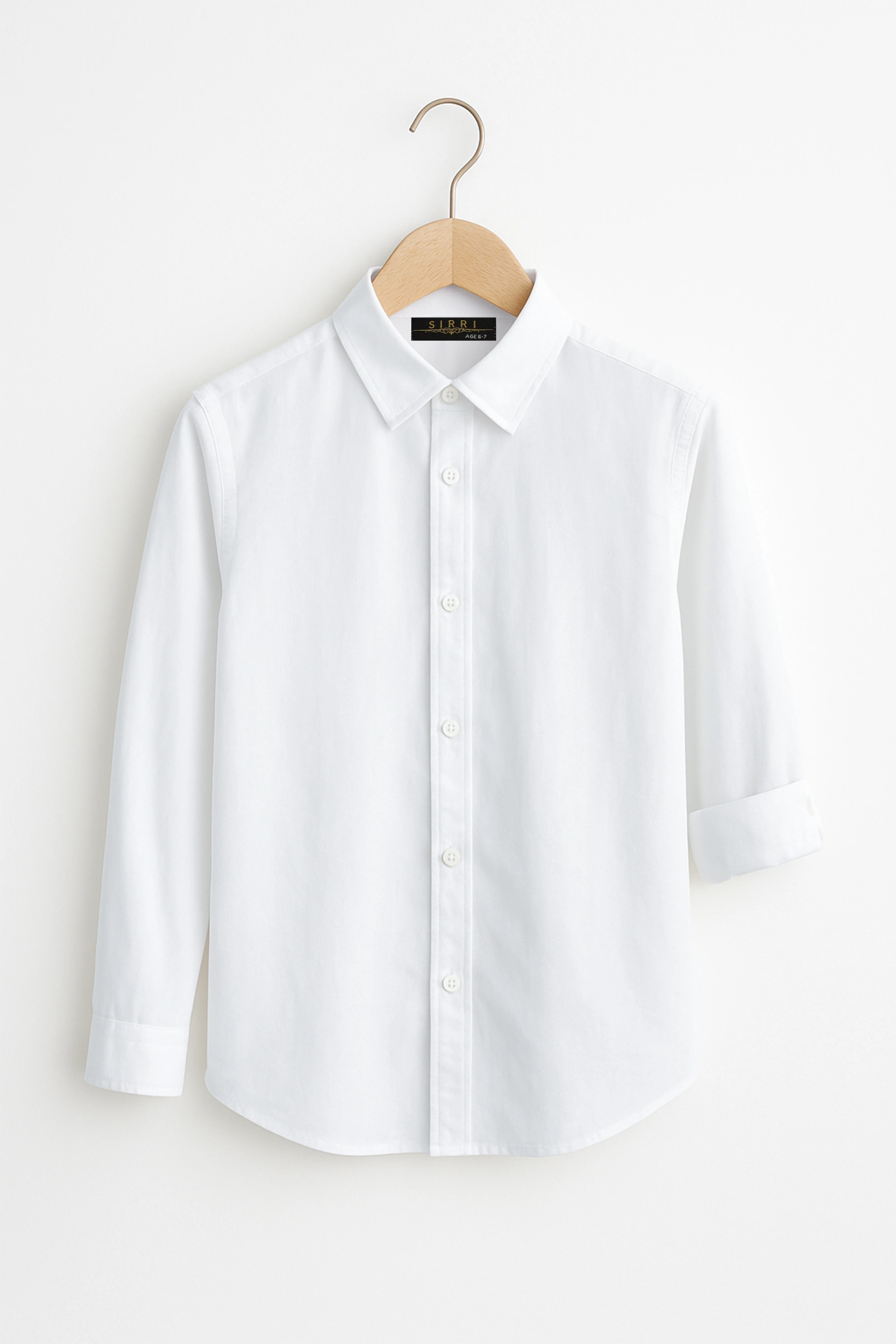 Boys Linen Roll Up Sleeve Shirt - White - Image 3