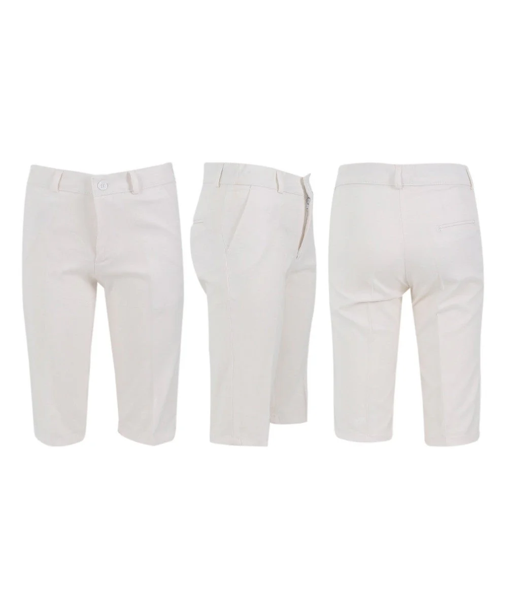 Baby & Boys 3-Piece White Cotton-Linen Waistcoat Shorts Suit Set - WHITBY - Image 6