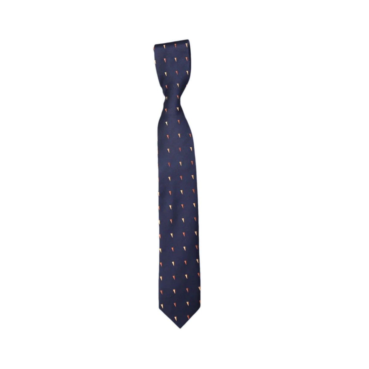 Boys Mixed Pattern Formal Tie & Hankie Set - Navy - Image 2