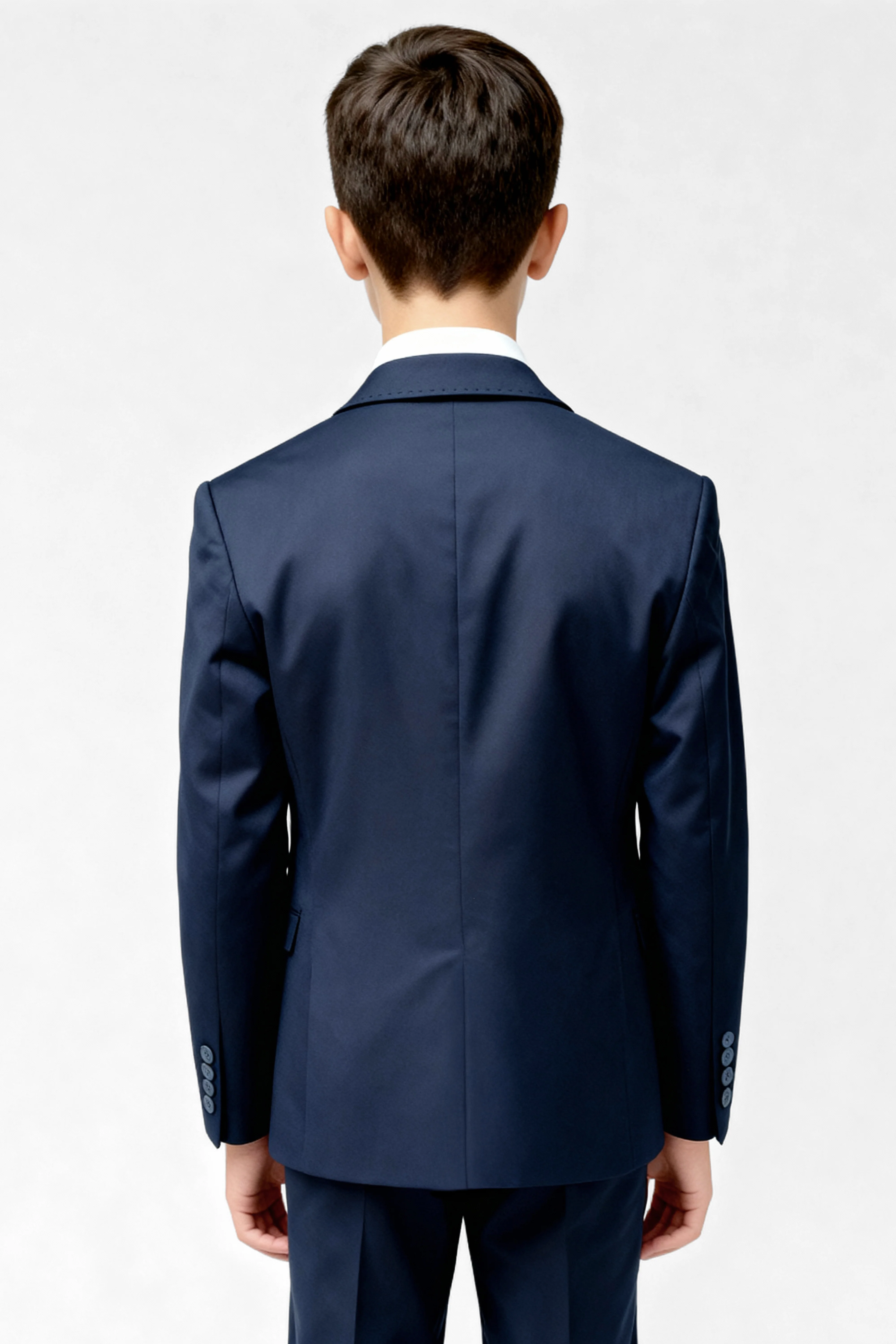 Boys Navy Blue 3-Piece Formal Suit - Image 2