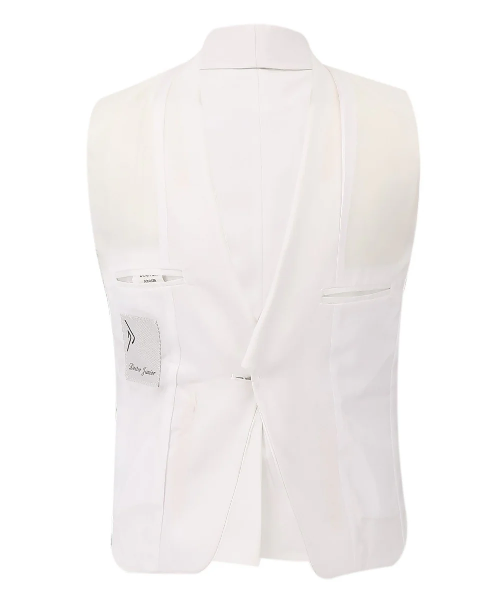 Boys Communion Slim Fit Tuxedo Suit - Ivory - Image 3