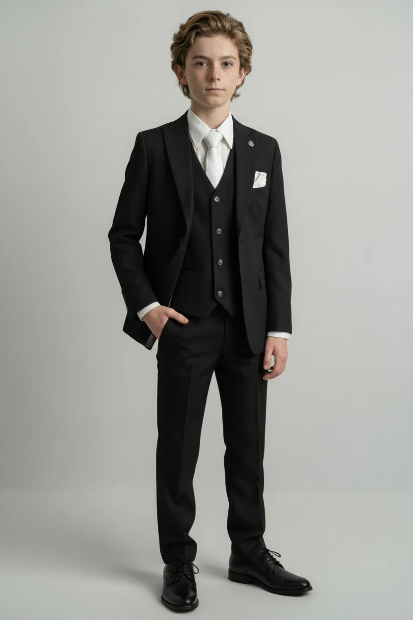 Boys Slim Fit Suit - JACK Black - Image 2