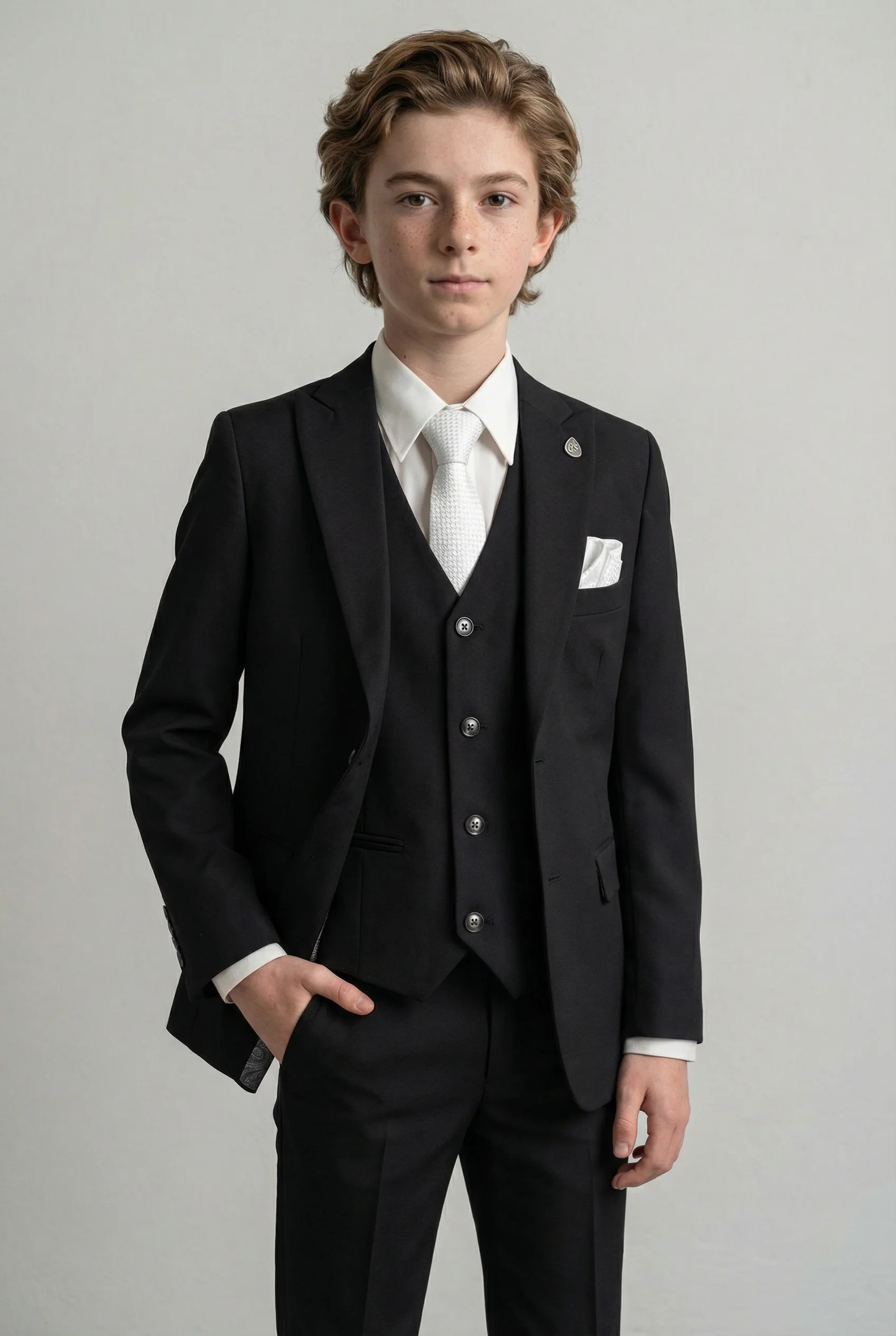 Boys Slim Fit Suit - JACK Black - Image 5