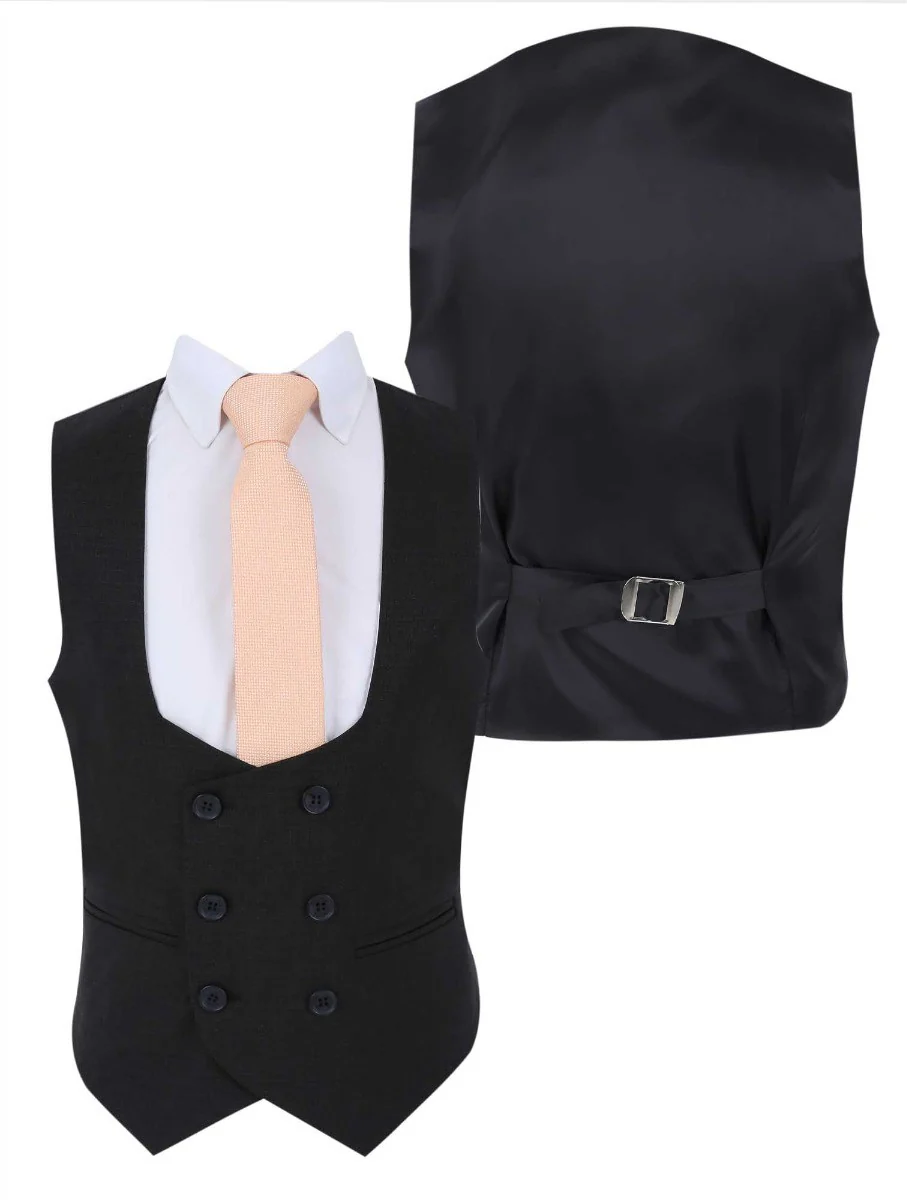Boys Slim Fit Black Suit - Alvarez - Black - Image 5