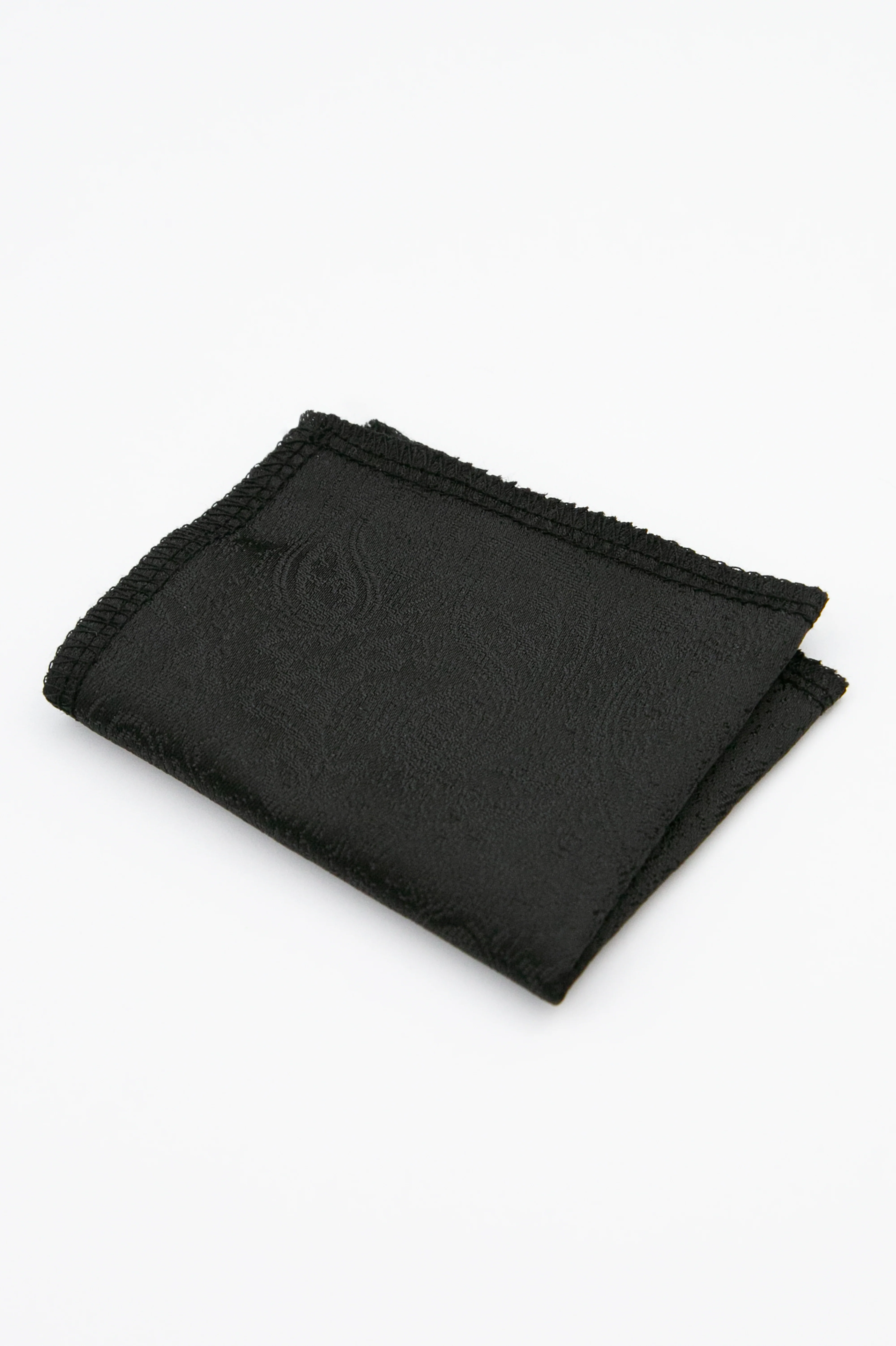 Boys’ Paisley Slim Tie & Pocket Square Set - Black - Image 5