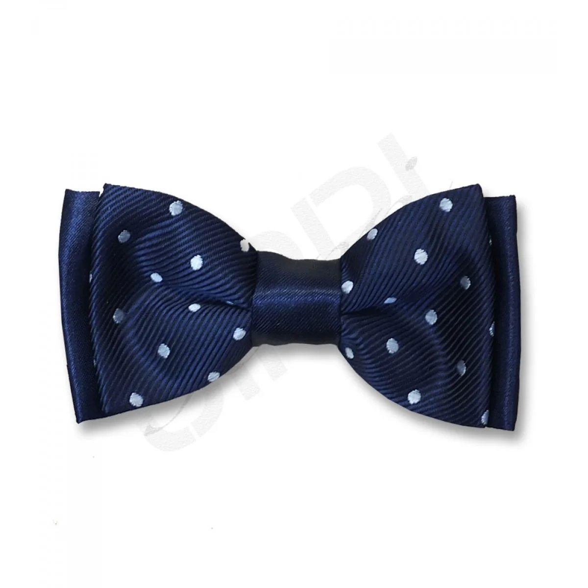 Boys Polka Dot Bow Tie - Burgundy - Image 3
