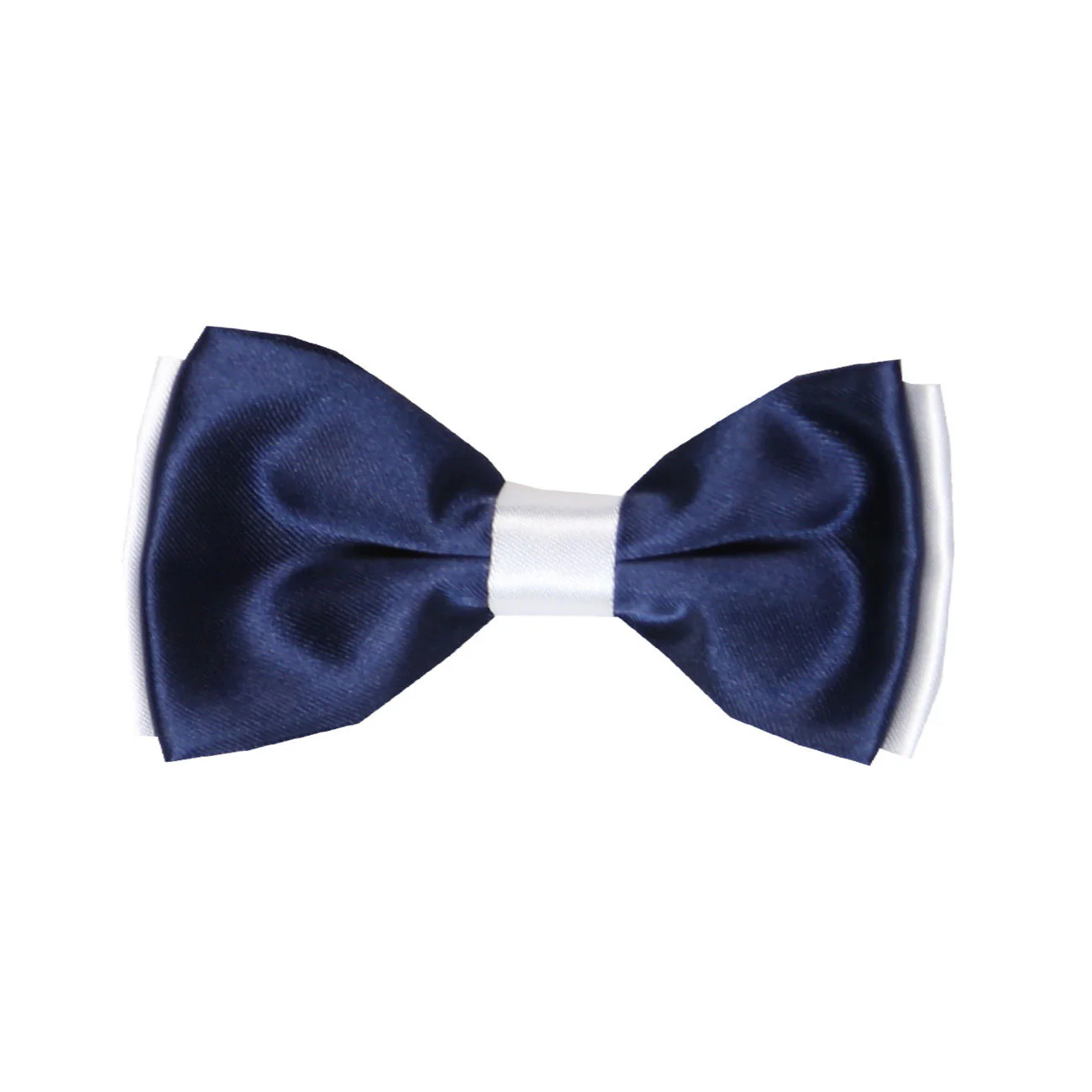 Boys Pre-Tied Adjustable Neck Strap Bowtie & Hanky Set - Black - White - Image 6