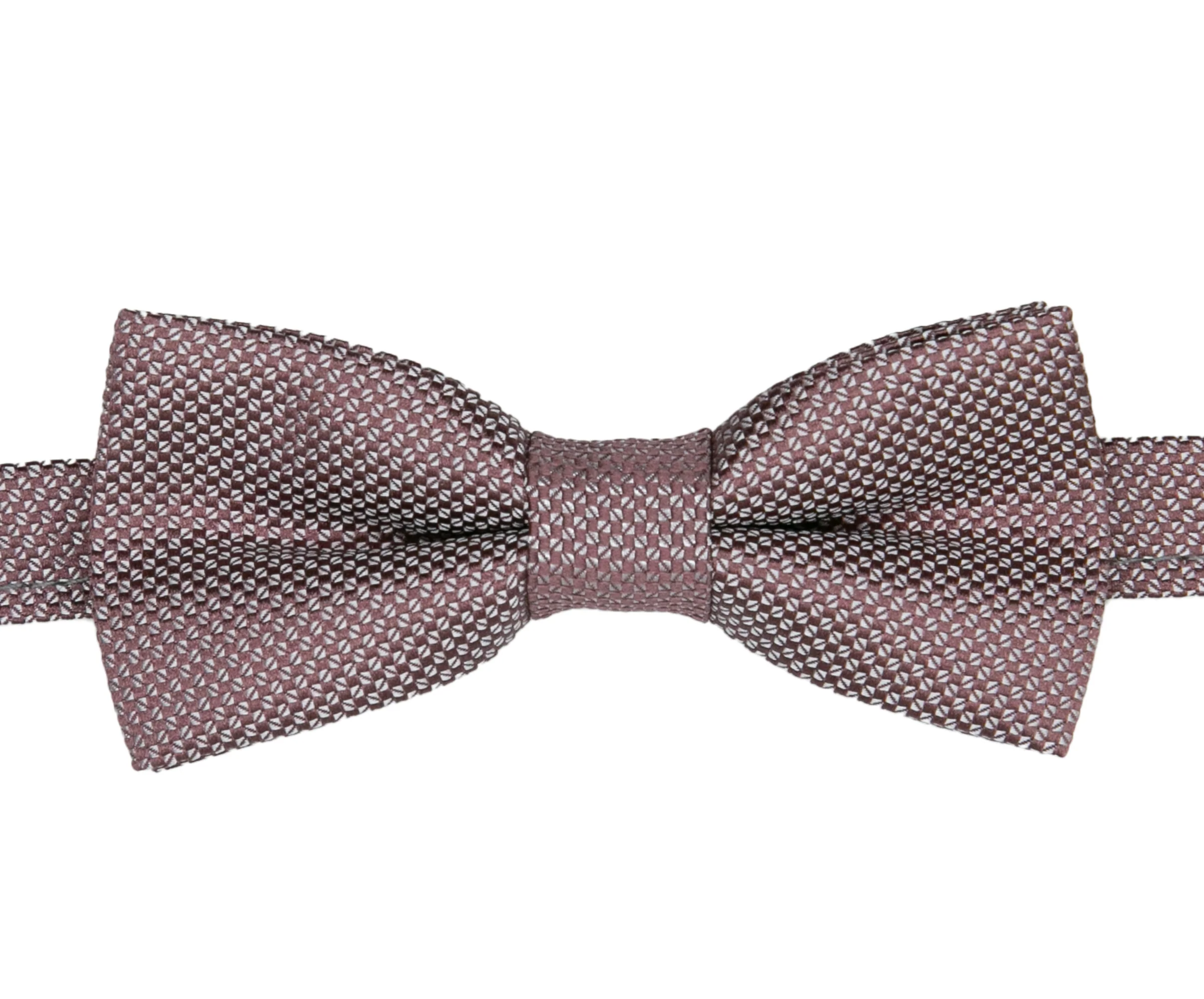 Boys' Pre-Tied Jacquard Dickie Bow Tie Neckwear - Dusty Rose